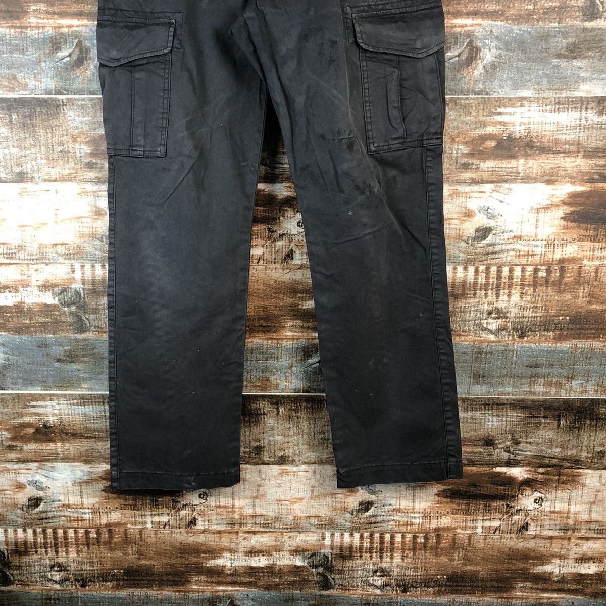 Japanese Brand Uniqlo Black Cargo utility tactical Multipocket Pants #A2561 Size US 30 / EU 46 - 6 Thumbnail