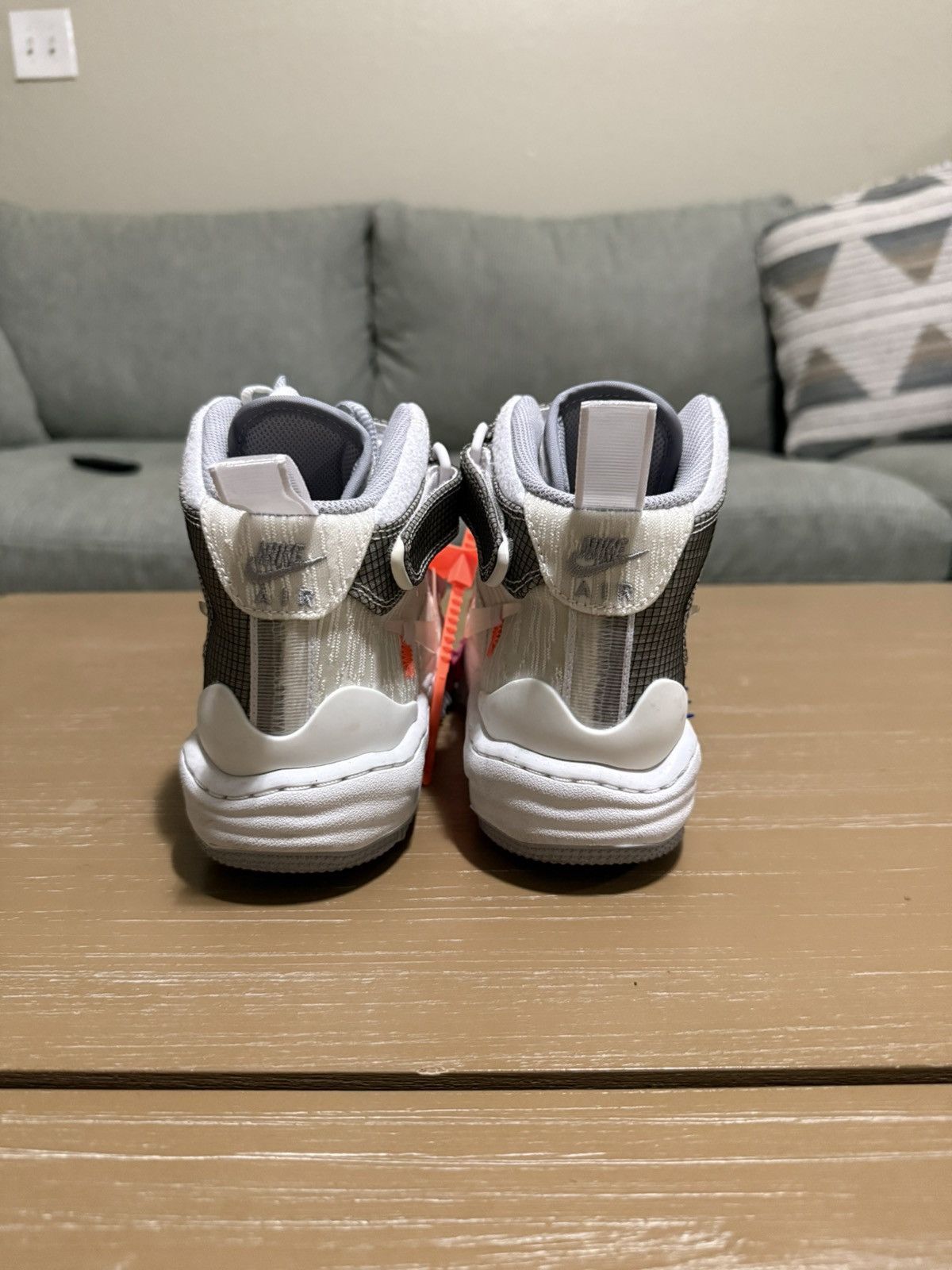 Nike × Off-White Off-White x Air Force 1 Mid ‘White’ Size US 6 / EU 39 - 5 Thumbnail