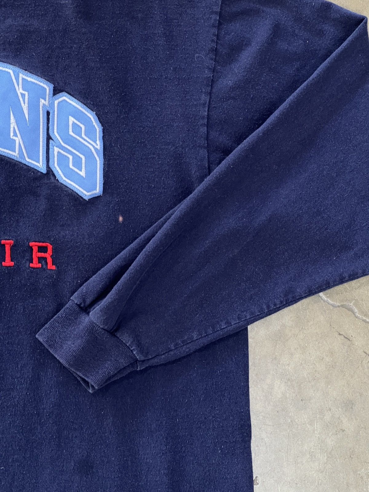 NFL Vintage 2000s Steve McNair Titans patch embroidered LS Large Size US L / EU 52-54 / 3 - 5 Thumbnail