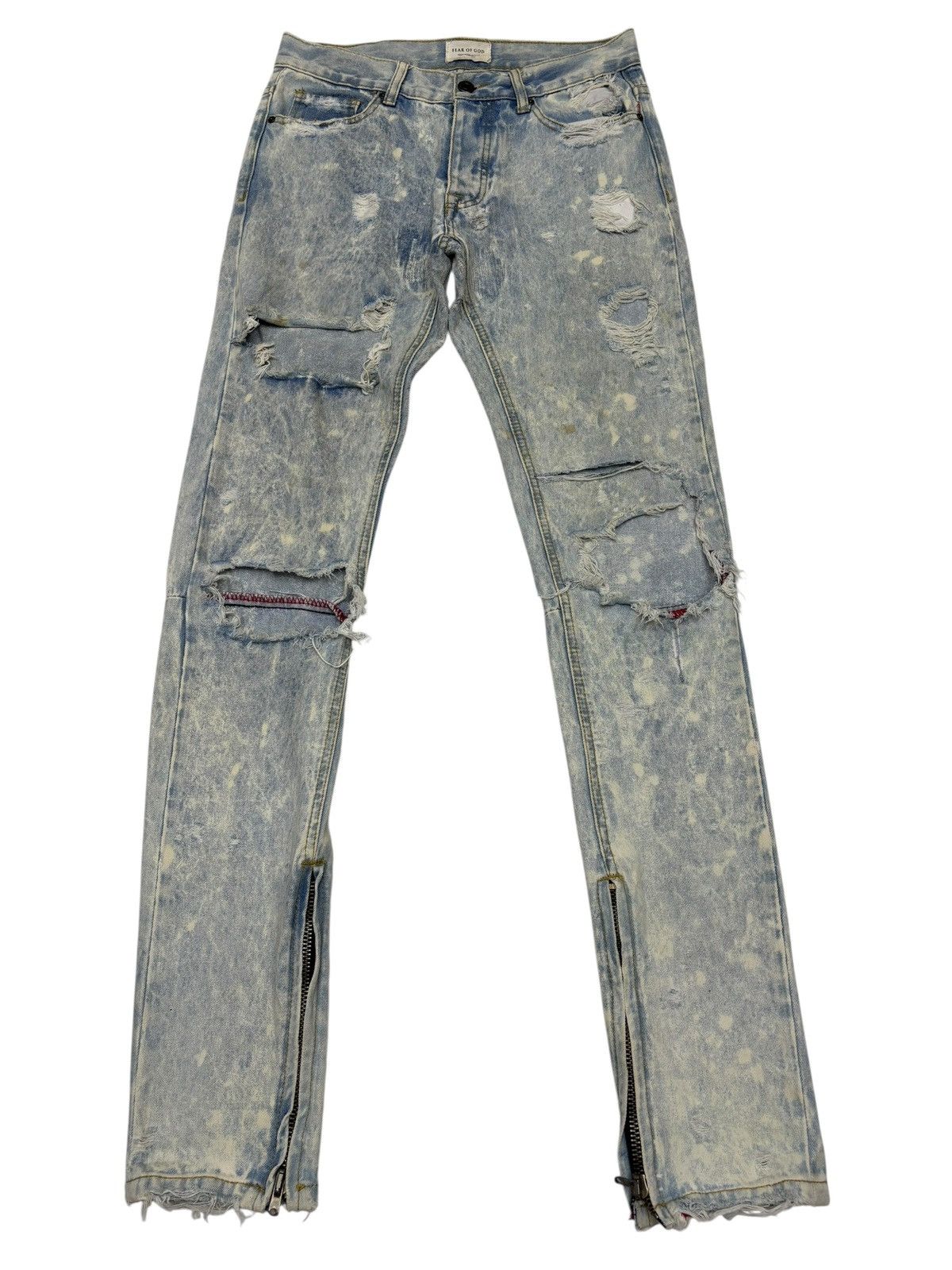 Other FOURTH COLLECTION FOG 2016 4th Ripped Denim Jeans Size US 30 / EU 46 - 3 Thumbnail