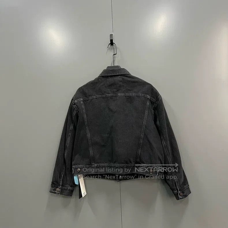 Balenciaga Balenciaga Black Washed Denim Jacket Size XXS / US 00 / IT 34 - 2 Thumbnail