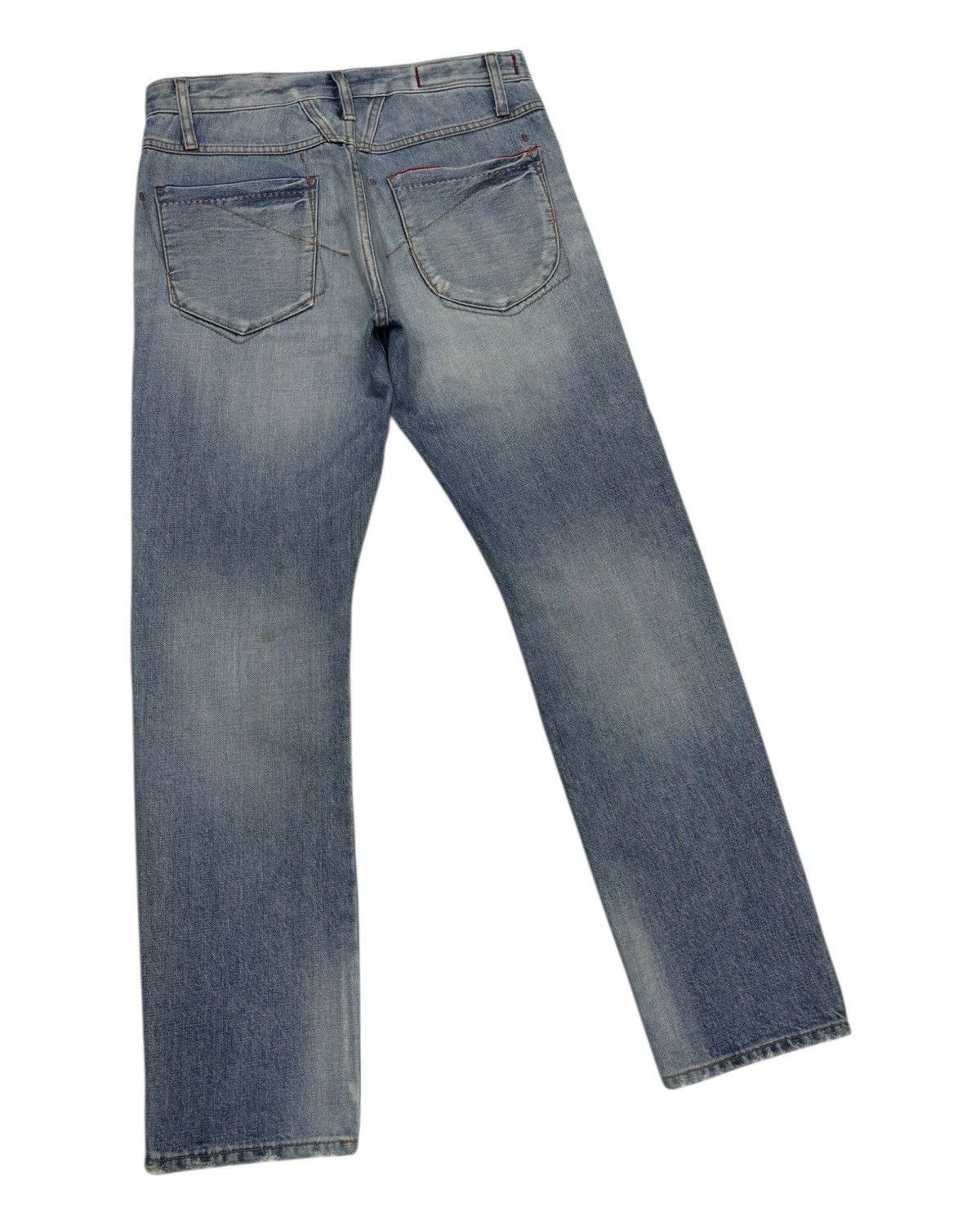 Marithe + Francois Girbaud × Undercover MARITHE FRANCOIS GIRBAUD HALF SELVEDGE LE JEAN DE DISTRESSED Size US 30 / EU 46 - 6 Thumbnail