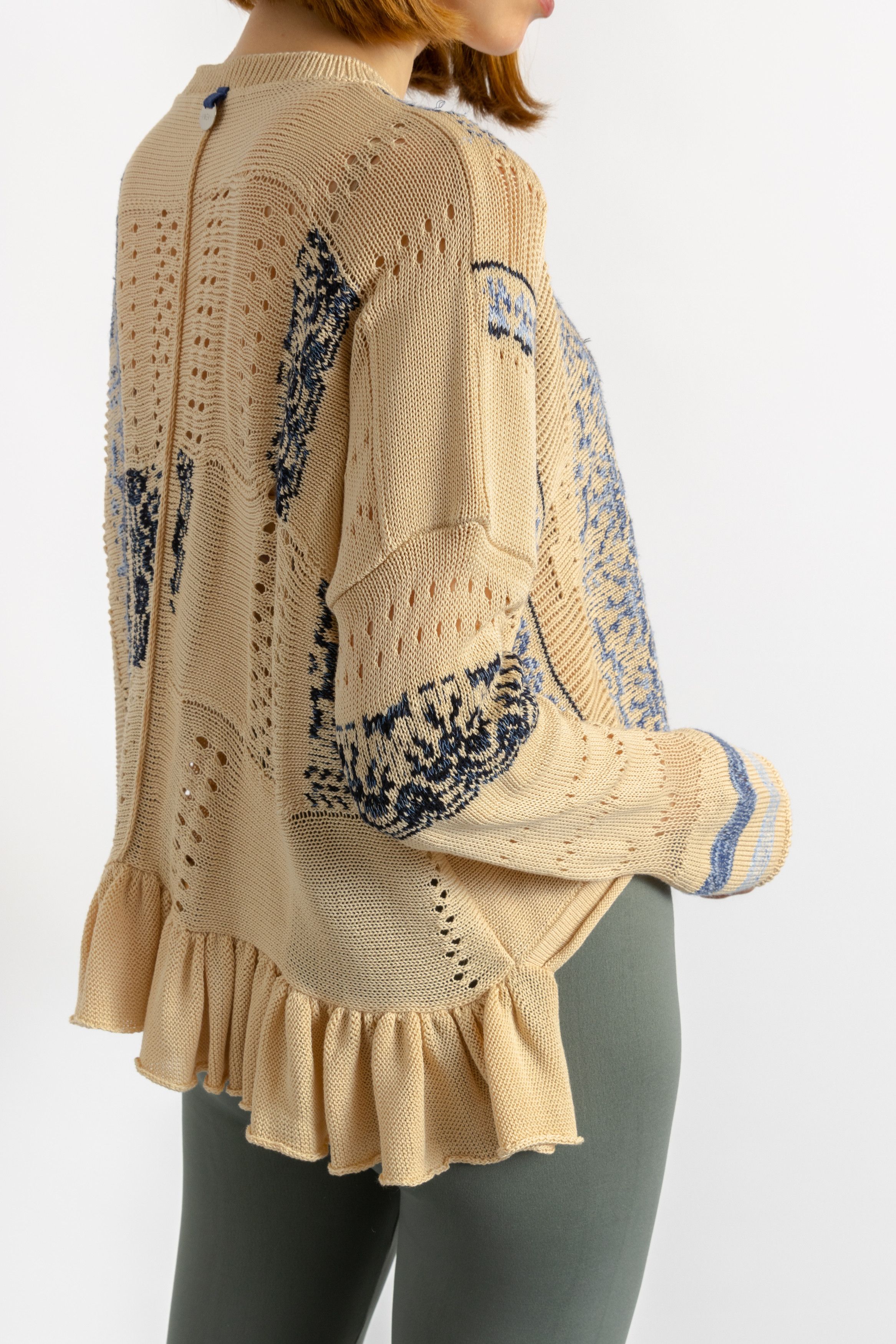 High Sport 00s Vintage Woman Preowned HIGH Knit Cardigan 8688 Size L / US 10 / IT 46 - 2 Thumbnail