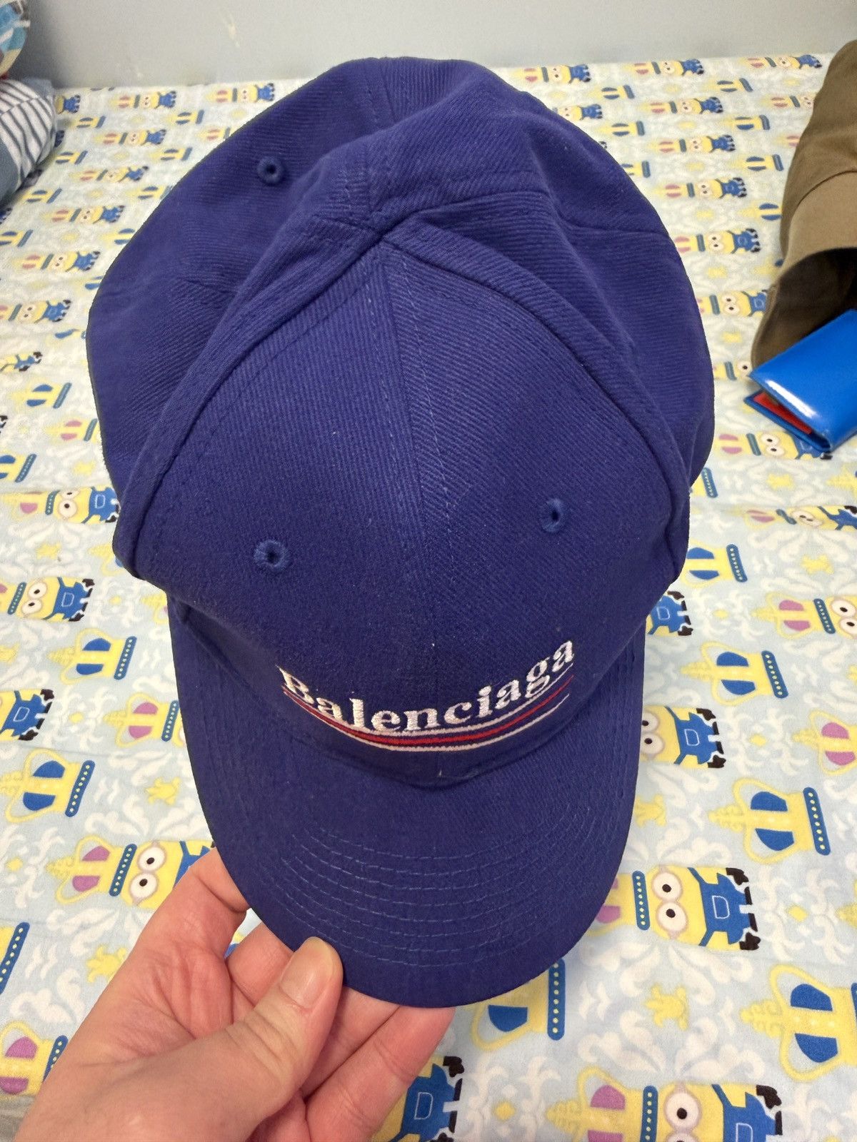 Balenciaga 🔴 Balenciaga Political Campaign Cap Hat - Archetype Blue Size ONE SIZE - 5 Thumbnail