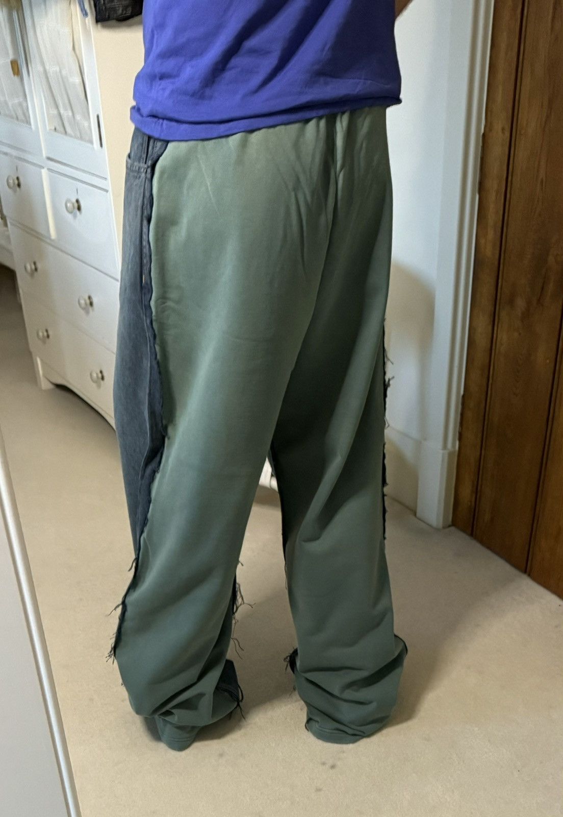 Balenciaga SS23 Balenciaga mud show hybrid baggy jeans joggers sweats Size US 32 / EU 48 - 6 Thumbnail