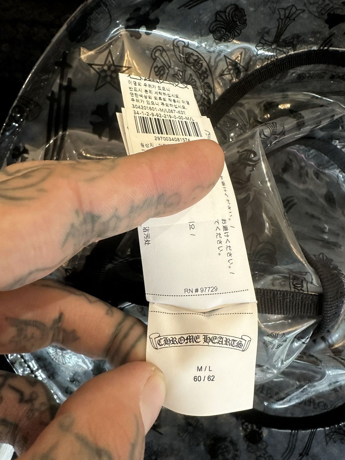 Chrome Hearts RARE! CHROME HEARTS CLEAR SEE THROUGH BUCKET HAT Size ONE SIZE - 9 Thumbnail