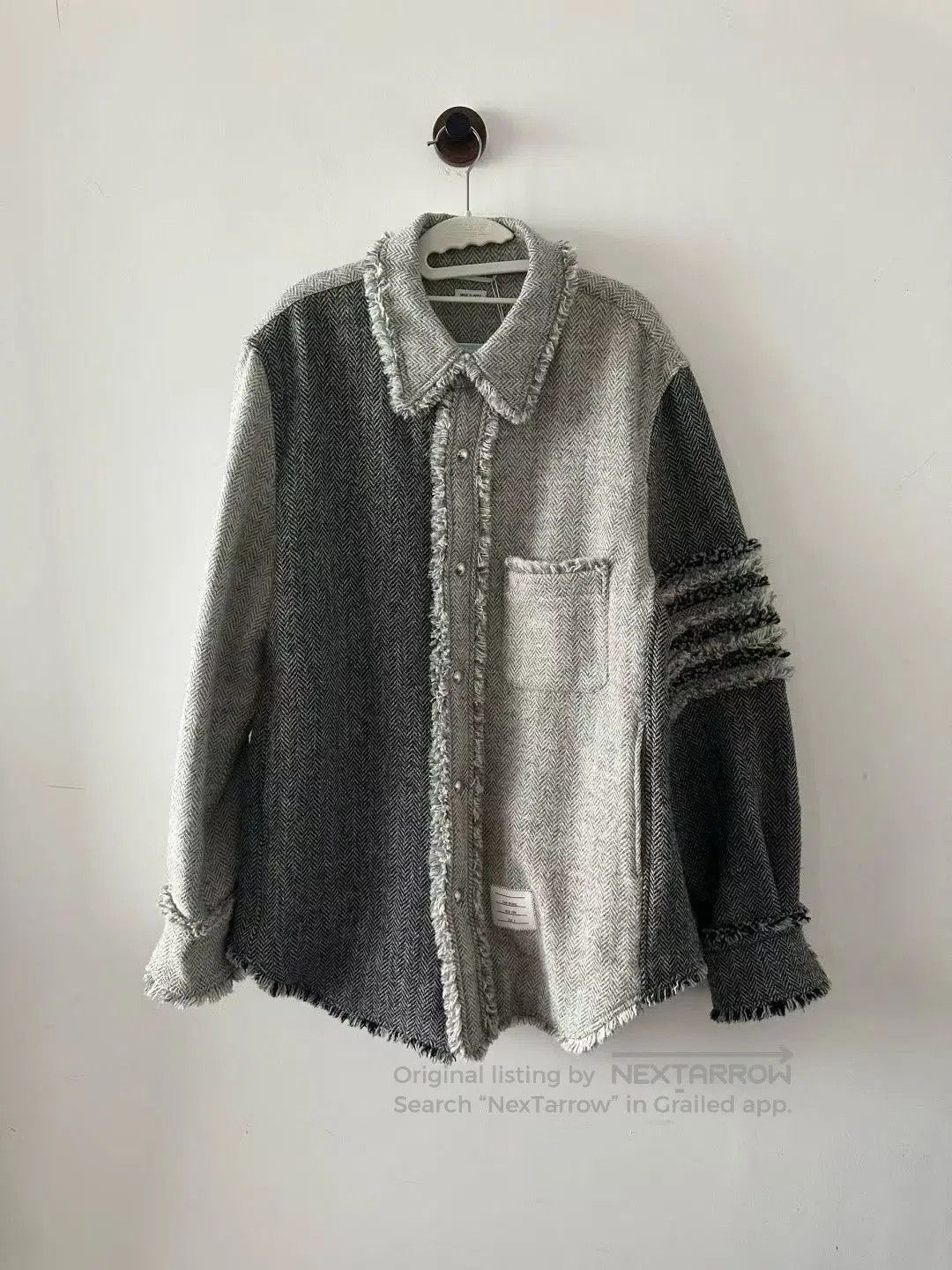 Thom Browne Thom Browne Frayed Jacket. Size US L / EU 52-54 / 3 - 1 Thumbnail