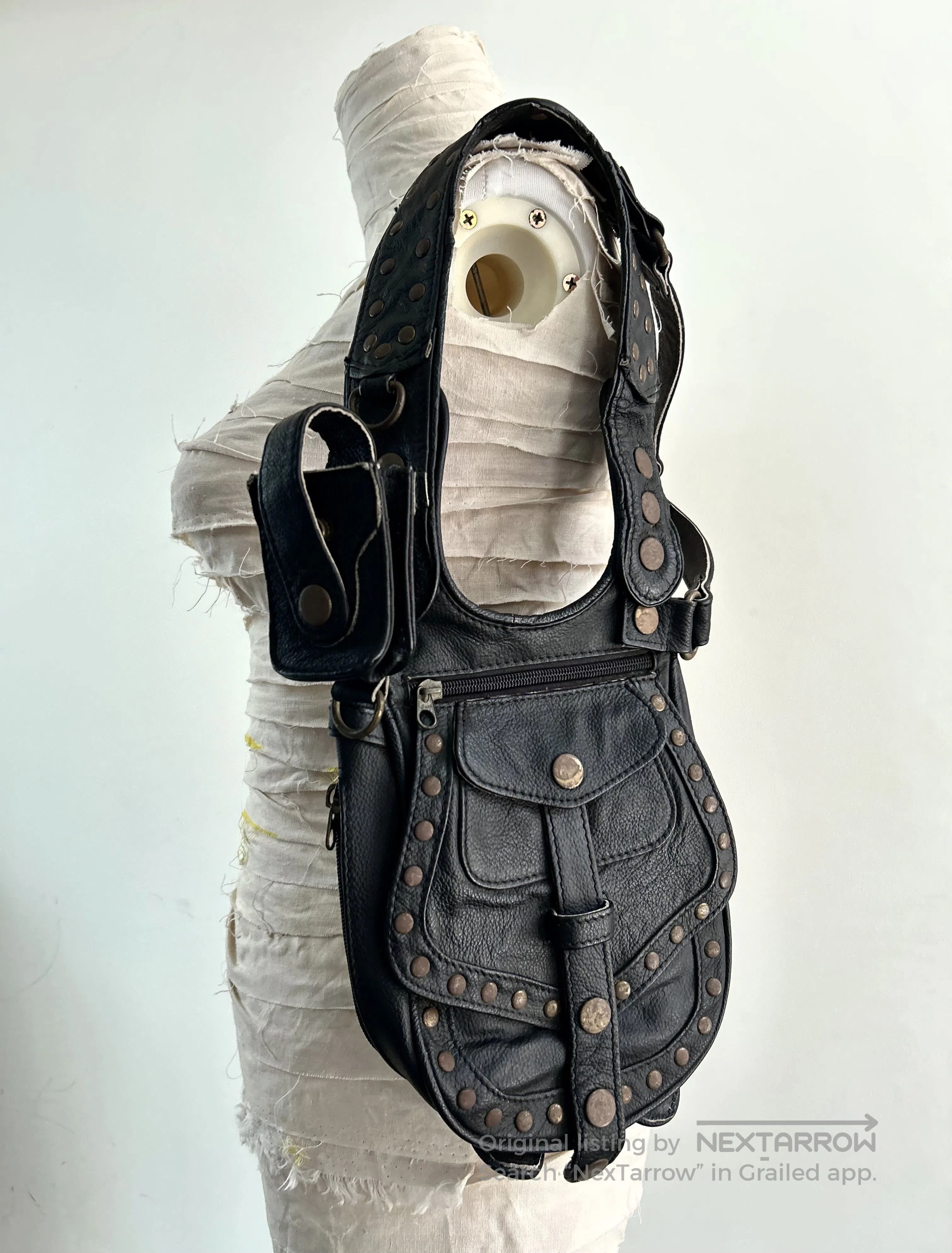 Other 00s Rivet Leather Harness Bag. Size ONE SIZE - 3 Thumbnail