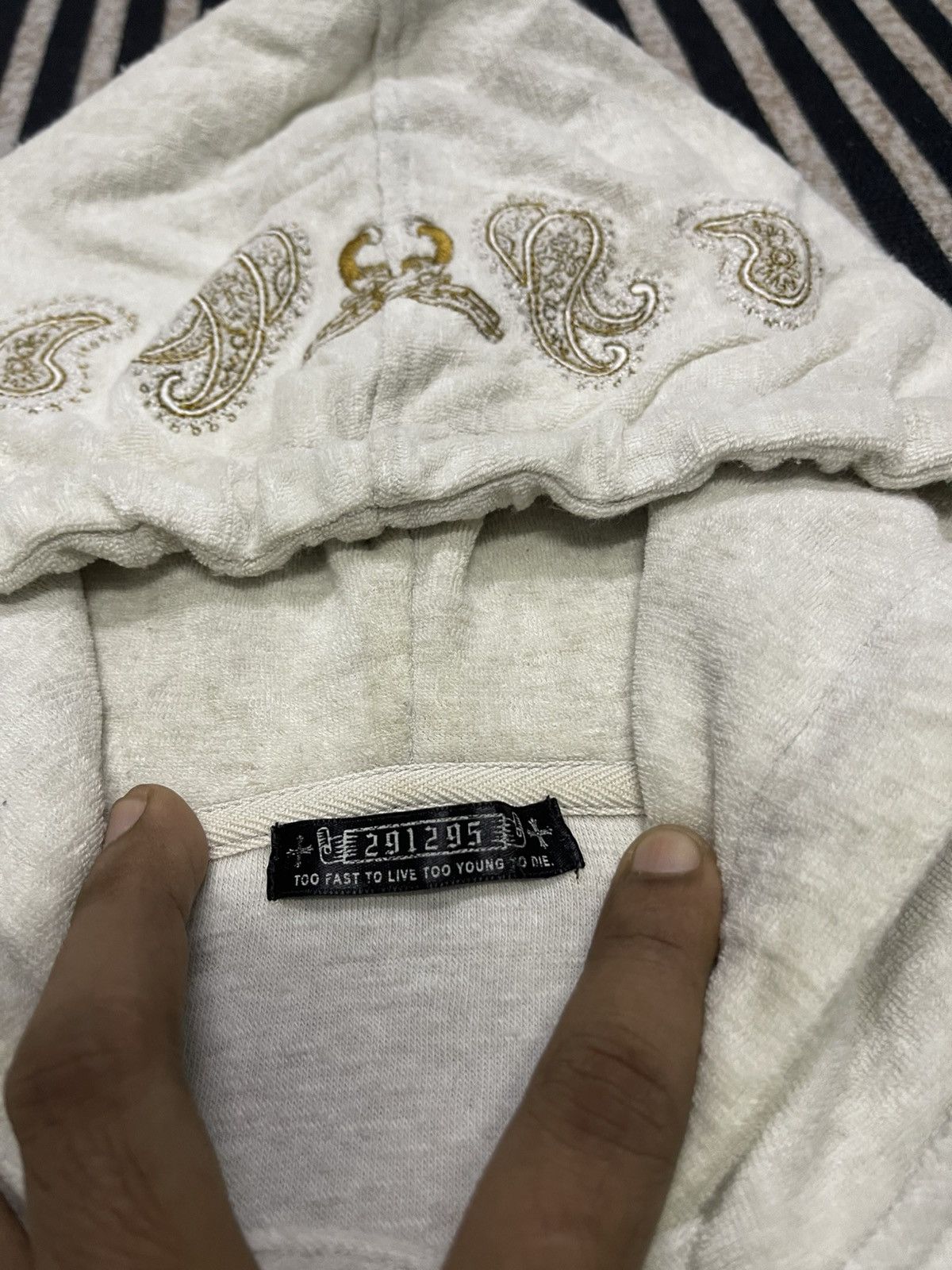 291295=Homme 2000s 291295=HOMME SKULL FLEECE ZIPPER HOODIE RARE Size US S / EU 44-46 / 1 - 11 Thumbnail