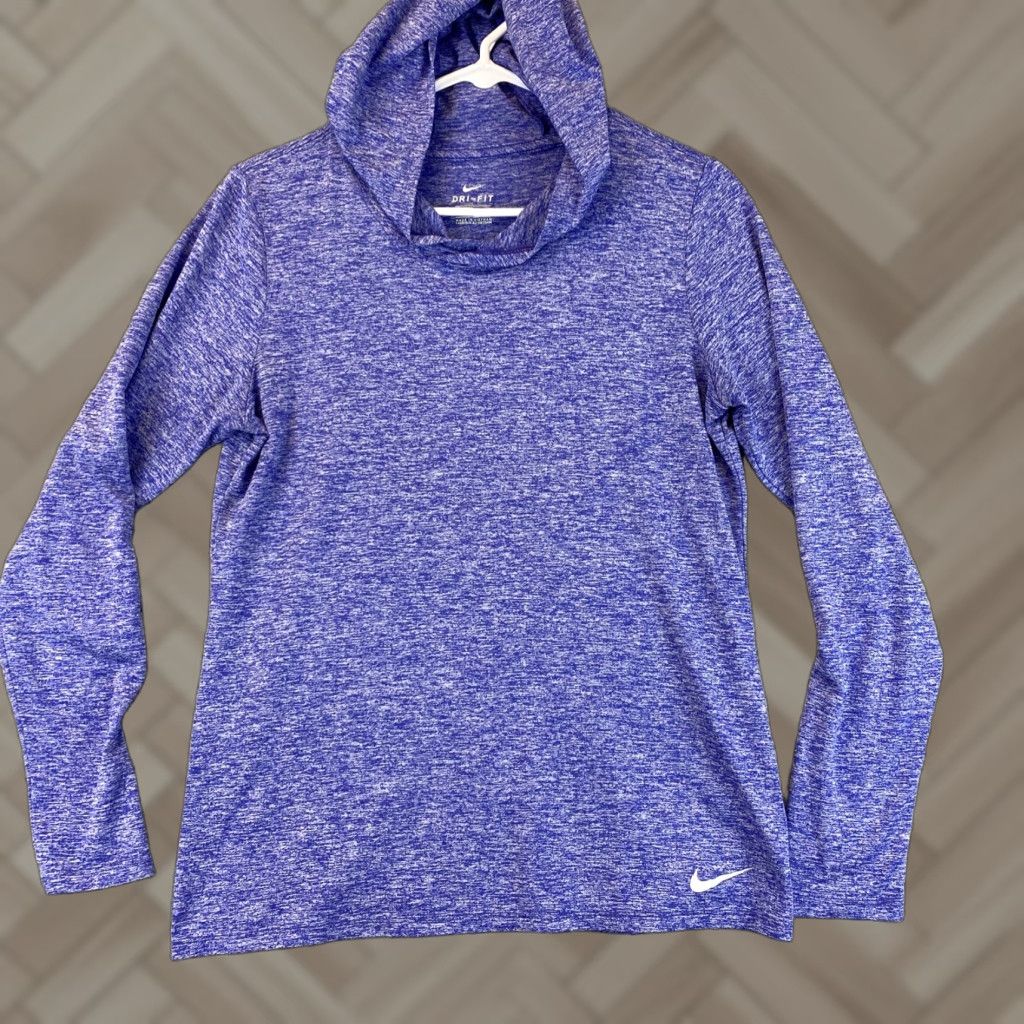 Nike Nike Dri-Fit Womens Pullover Hoodie Running Long Sleeve Top Light M Purple /51-41 Size M / US 6-8 / IT 42-44 - 1 Thumbnail