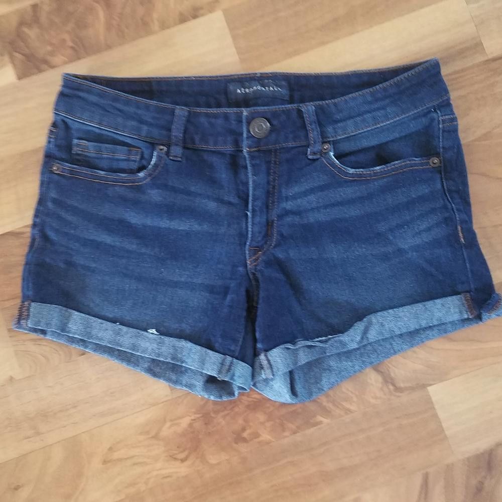 Aeropostale Aeropostale Midi Jean Shorts Size 4 Size 27" / US 4 / IT 40 - 1 Thumbnail