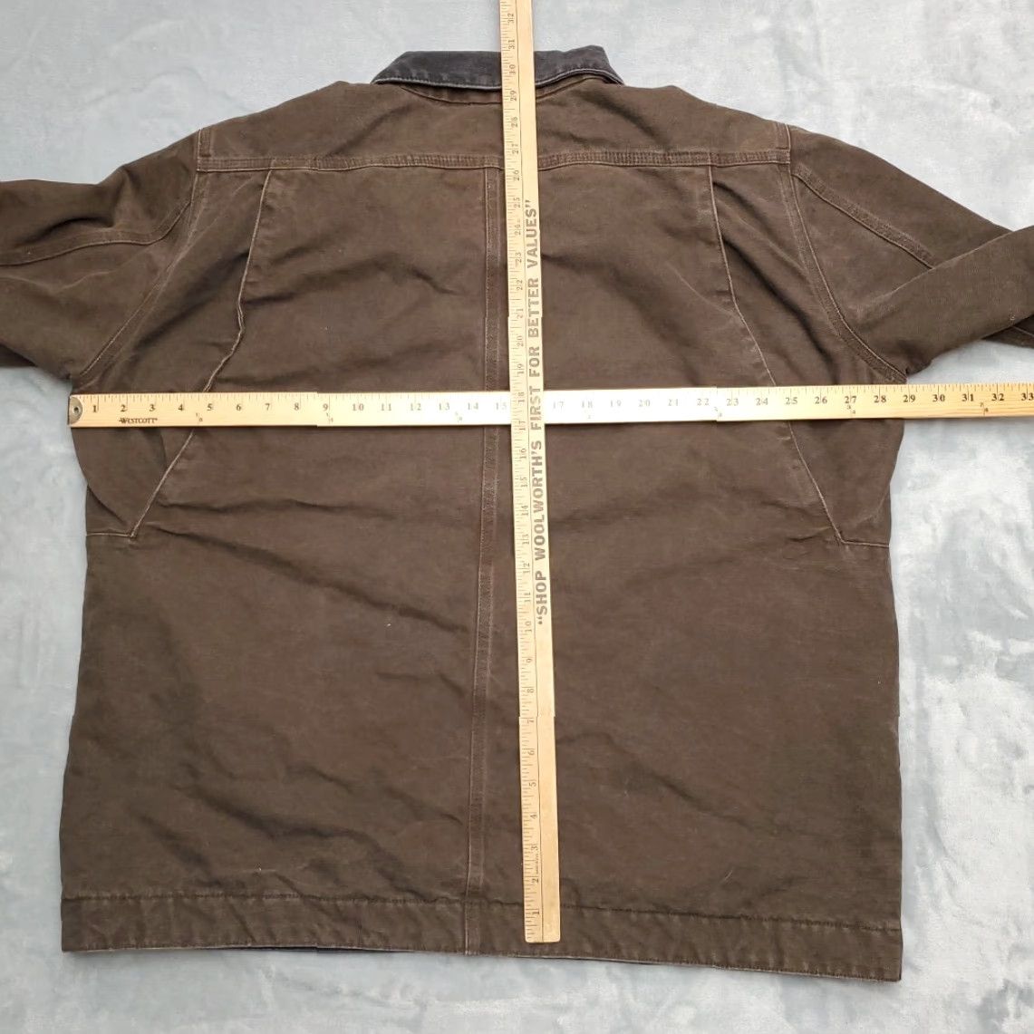 Carhartt VINTAGE Carhartt Jacket Mens XL Brown Quilt Lined Snap Front Chore Work J285 Size US XL / EU 56 / 4 - 7 Thumbnail