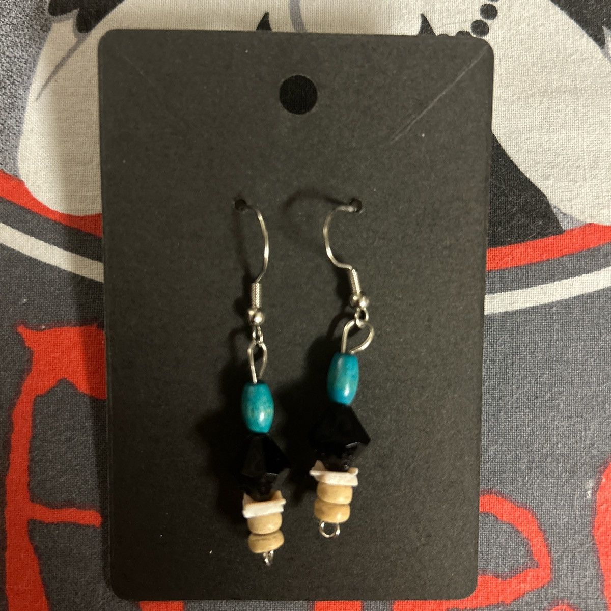 Other Two pairs of beaded earrings Size ONE SIZE - 1 Thumbnail