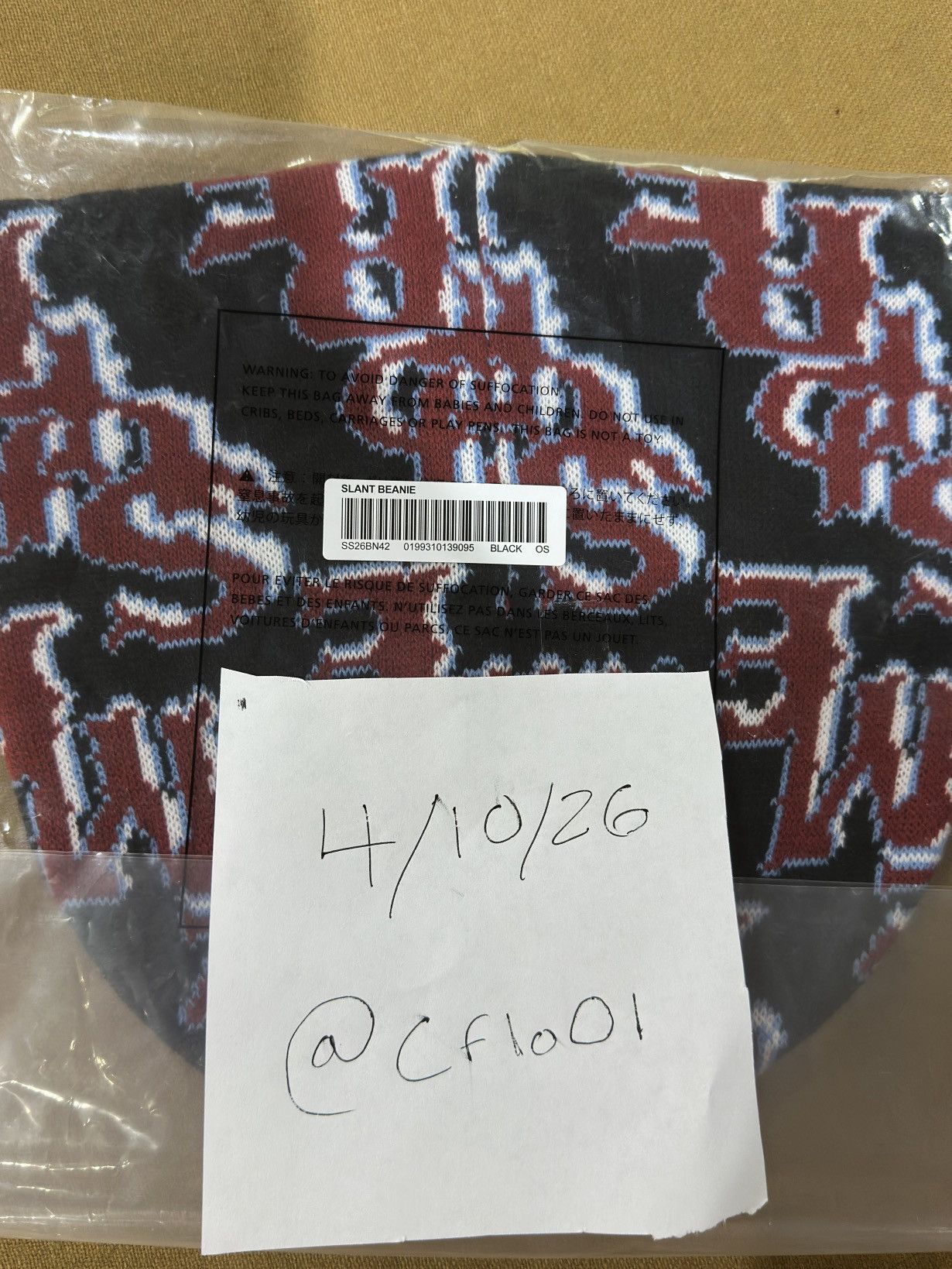 Supreme Supreme Slant Beanie Size ONE SIZE - 3 Thumbnail