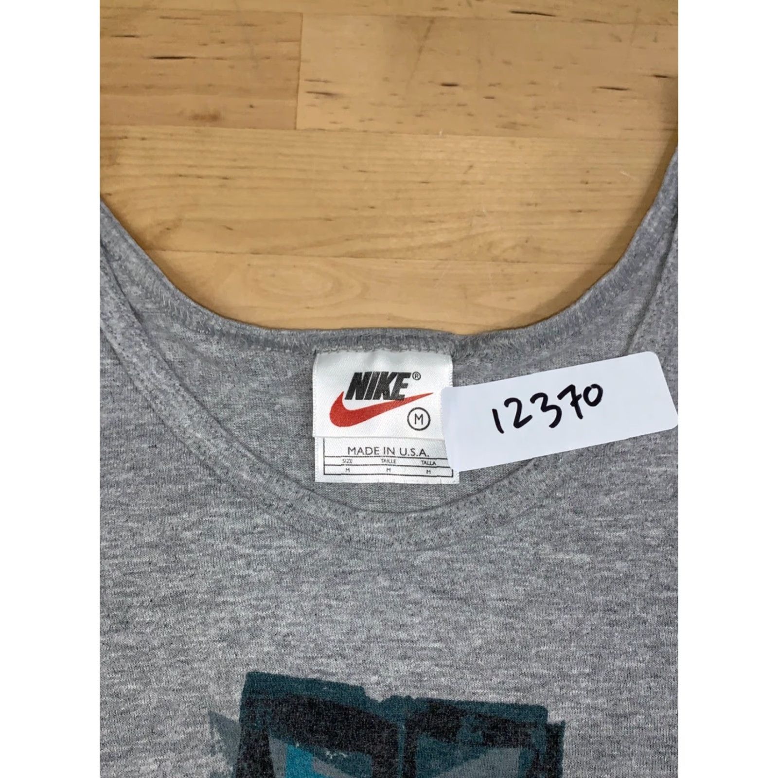 Nike VINTAGE Nike Tank Top Mens M Gray 90s USA Activewear Sleeveless Logo Shirt Size US M / EU 48-50 / 2 - 2 Thumbnail