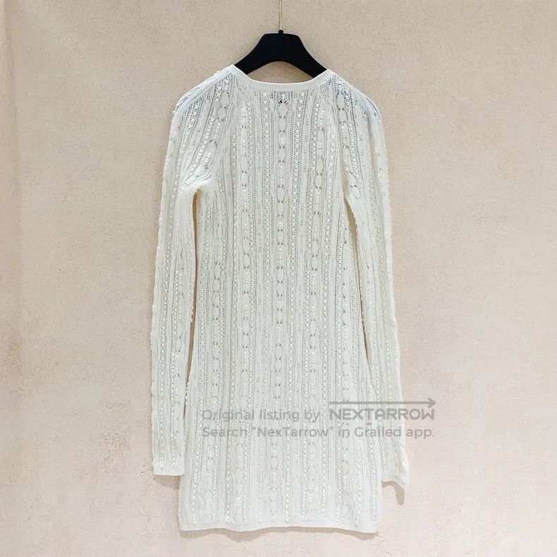 Chanel Chanel Knitted hollow long-sleeved dress Size XXS / US 00 / IT 34 - 2 Thumbnail