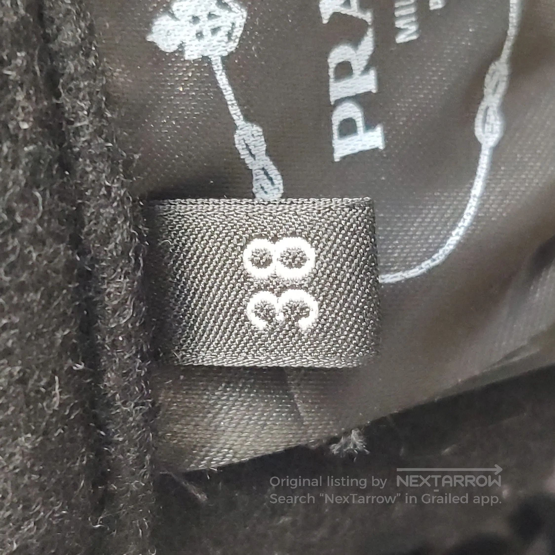 Prada Prada Wool Blend Triangle Logo Trousers in Black . Size 37" - 7 Thumbnail