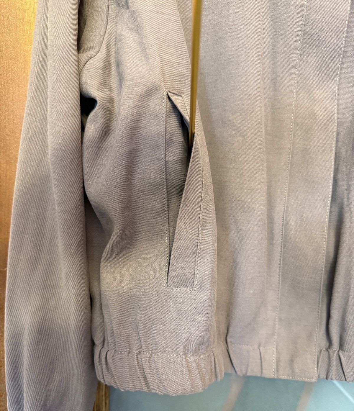 Nine West Nine West Mauve Grey Drape Bomber Jacket w Elastic Waist/LS Size M / US 6-8 / IT 42-44 - 2 Thumbnail