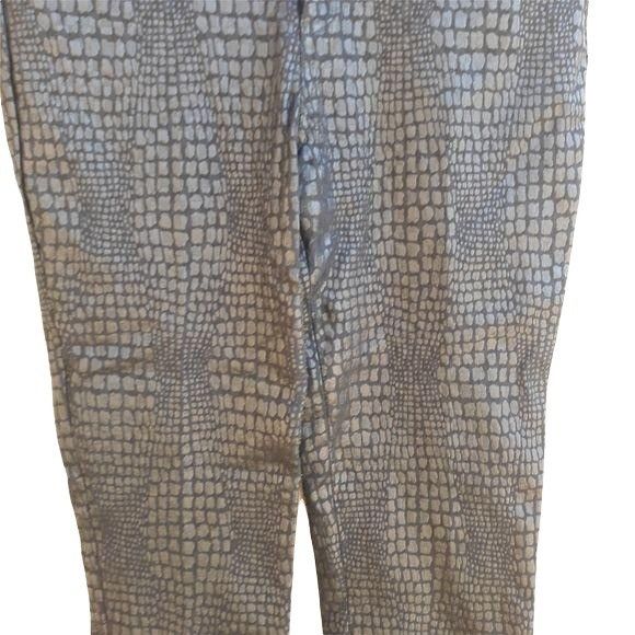 Vintage Vtg Cartise Cigarette Pant Sz 8 Black Alligator Textured Fau Size 30" / US 8 / IT 44 - 6 Thumbnail