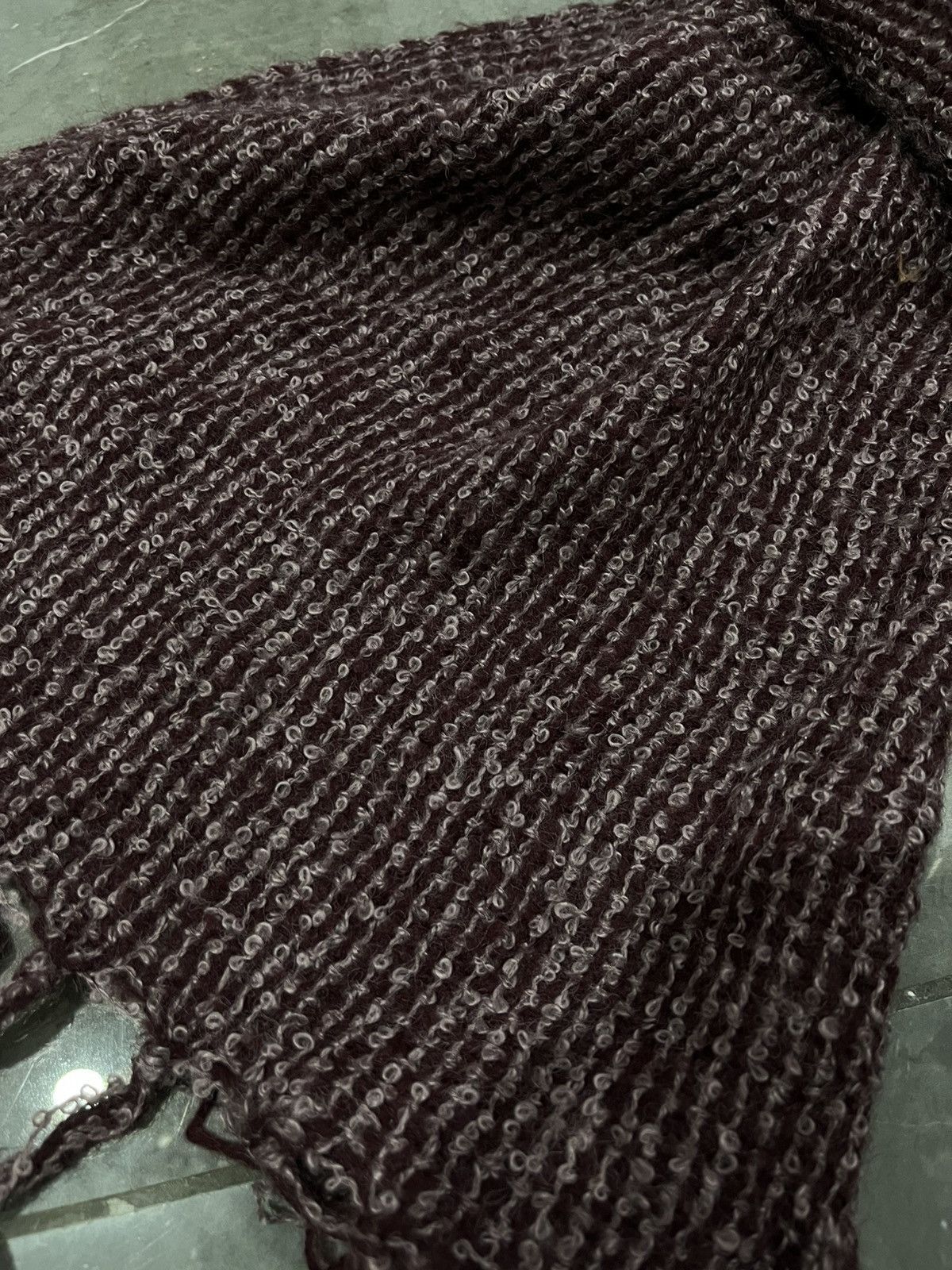 Share Spirit Homme DARK PURPLE KNIT SCRAFT VKEI BUCK TICK STYLED Size ONE SIZE - 3 Thumbnail