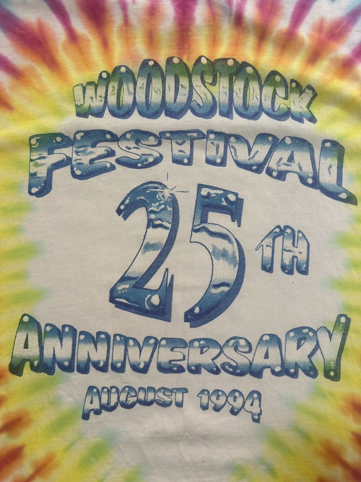 Vintage Vintage 1994 Woodstock Distressed tee Size US L / EU 52-54 / 3 - 4 Thumbnail