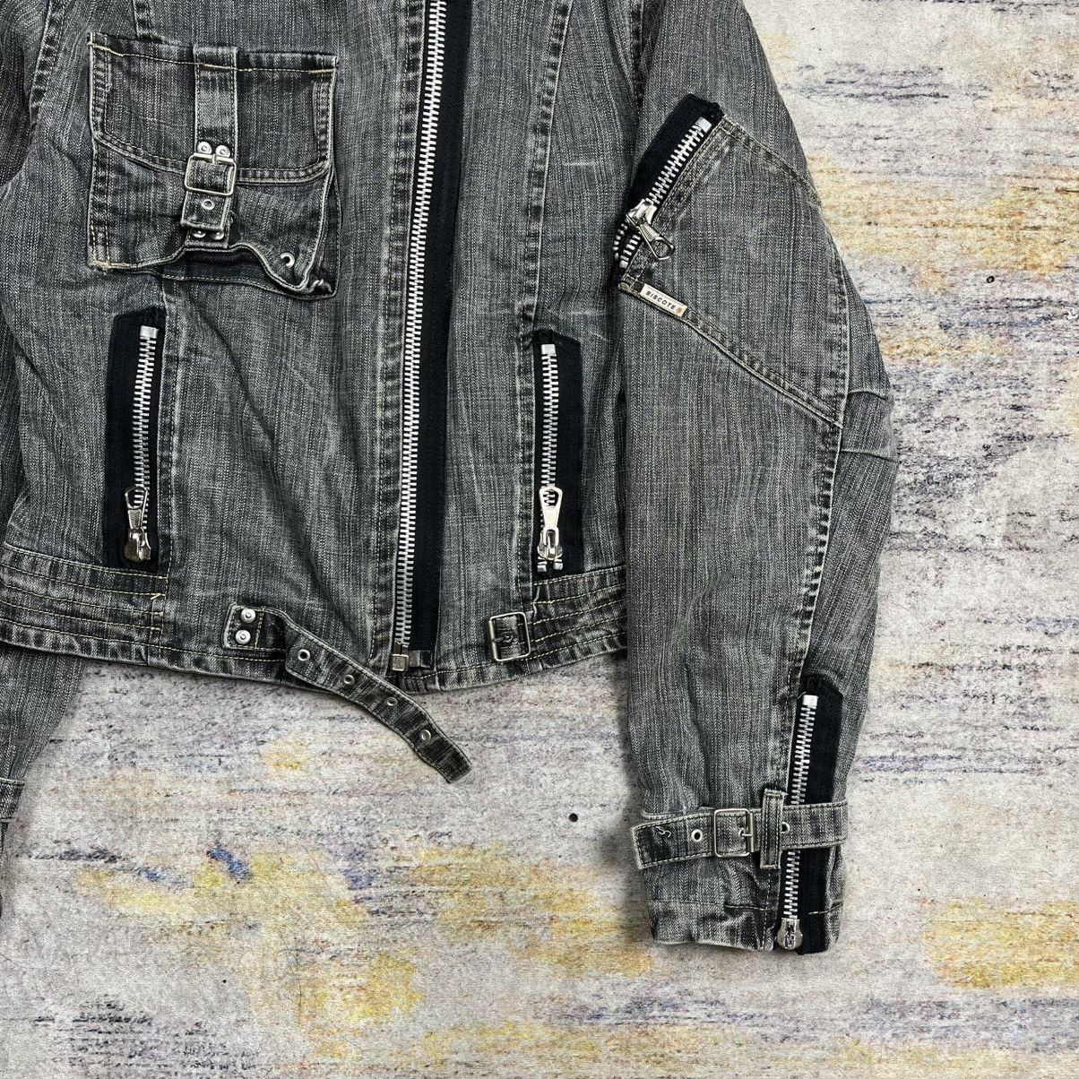 Japanese Brand × Le Grande Bleu (L.G.B.) × Tornado Mart Biscote cropped bondage biker denim jacket Size M / US 6-8 / IT 42-44 - 11 Thumbnail