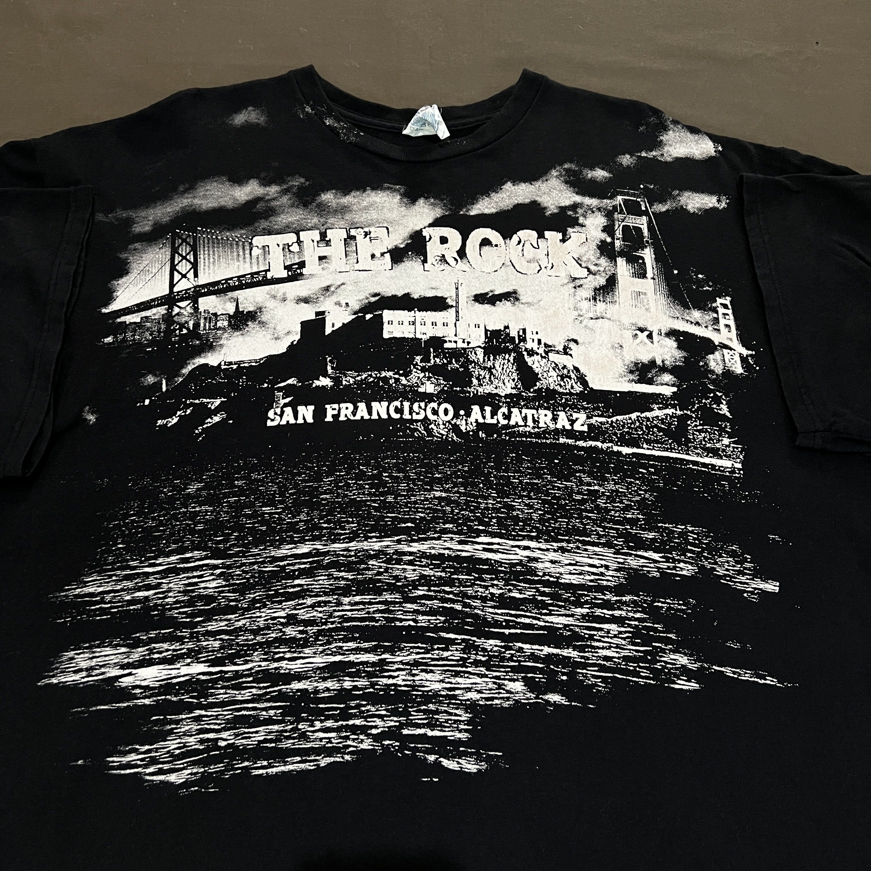 Vintage Vintage Y2K The Rock Alcatraz Promo Tee 2XL Size US XXL / EU 58 / 5 - 2 Thumbnail