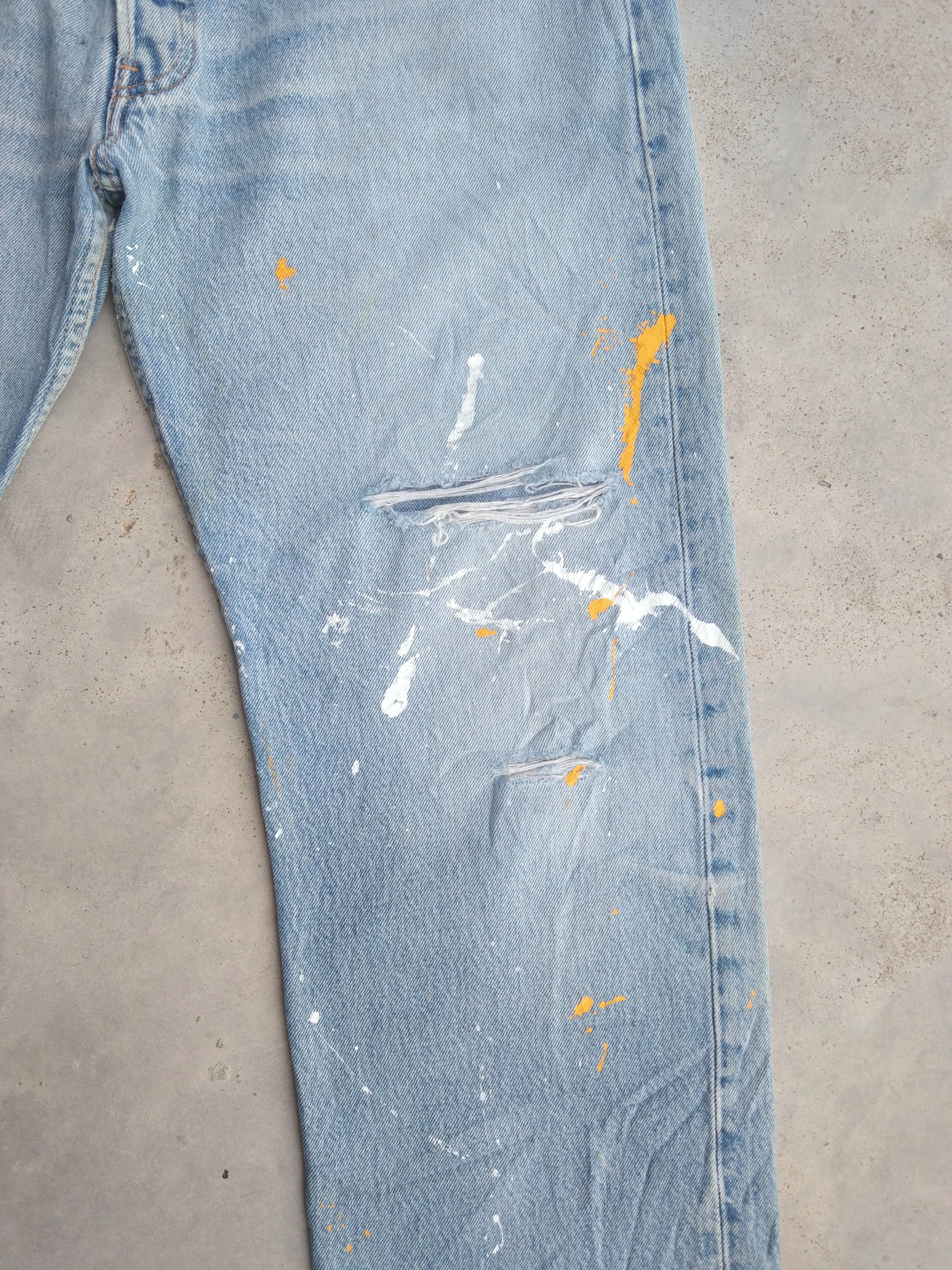 Levi's Vintage Levi's 501 Made In USA Painter Distressed Jeans Size US 34 / EU 50 - 6 Thumbnail