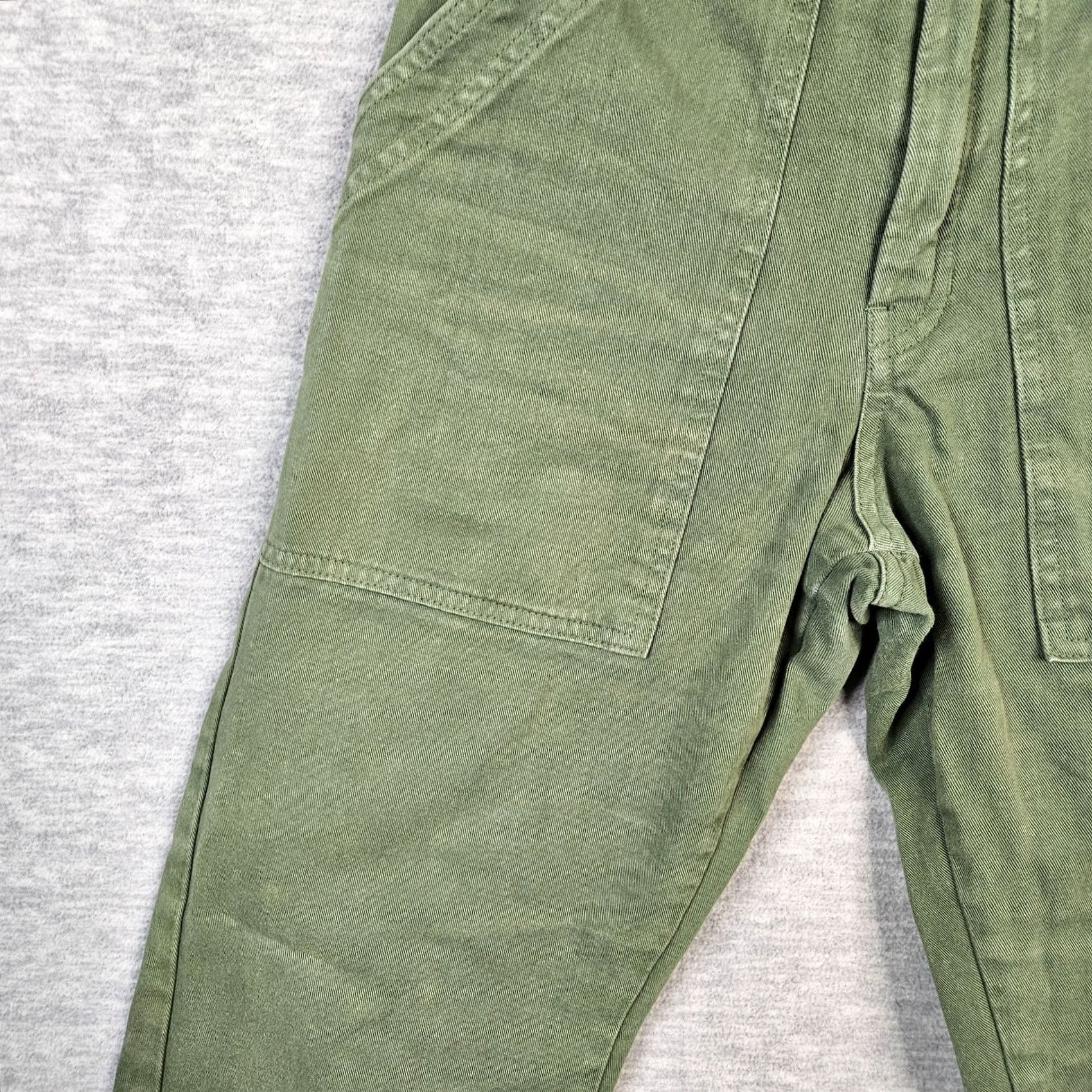 Big Bud Press Big Bud Press Grassy Green Work Pants Solid Cotton Pockets XXS Women's Casual Pants Front Pockets Cotton Workwear Slim Straight NYL? Size 24" / US 00 / IT 34 - 5 Thumbnail