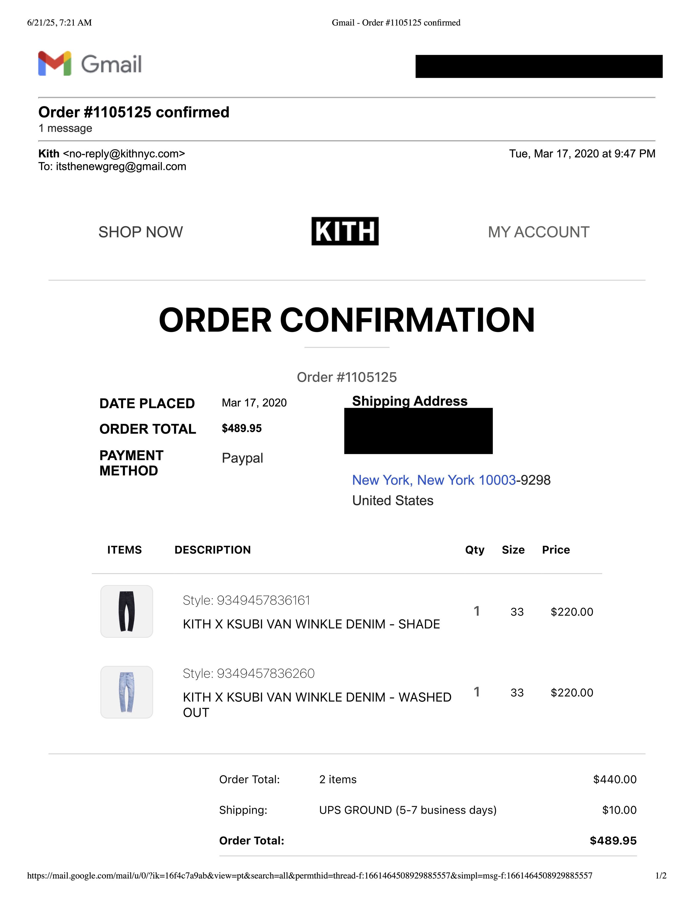 Kith × Ksubi NWT Kith x Ksubi Van Winkle Shade Denim Jeans Size US 33 - 9 Thumbnail
