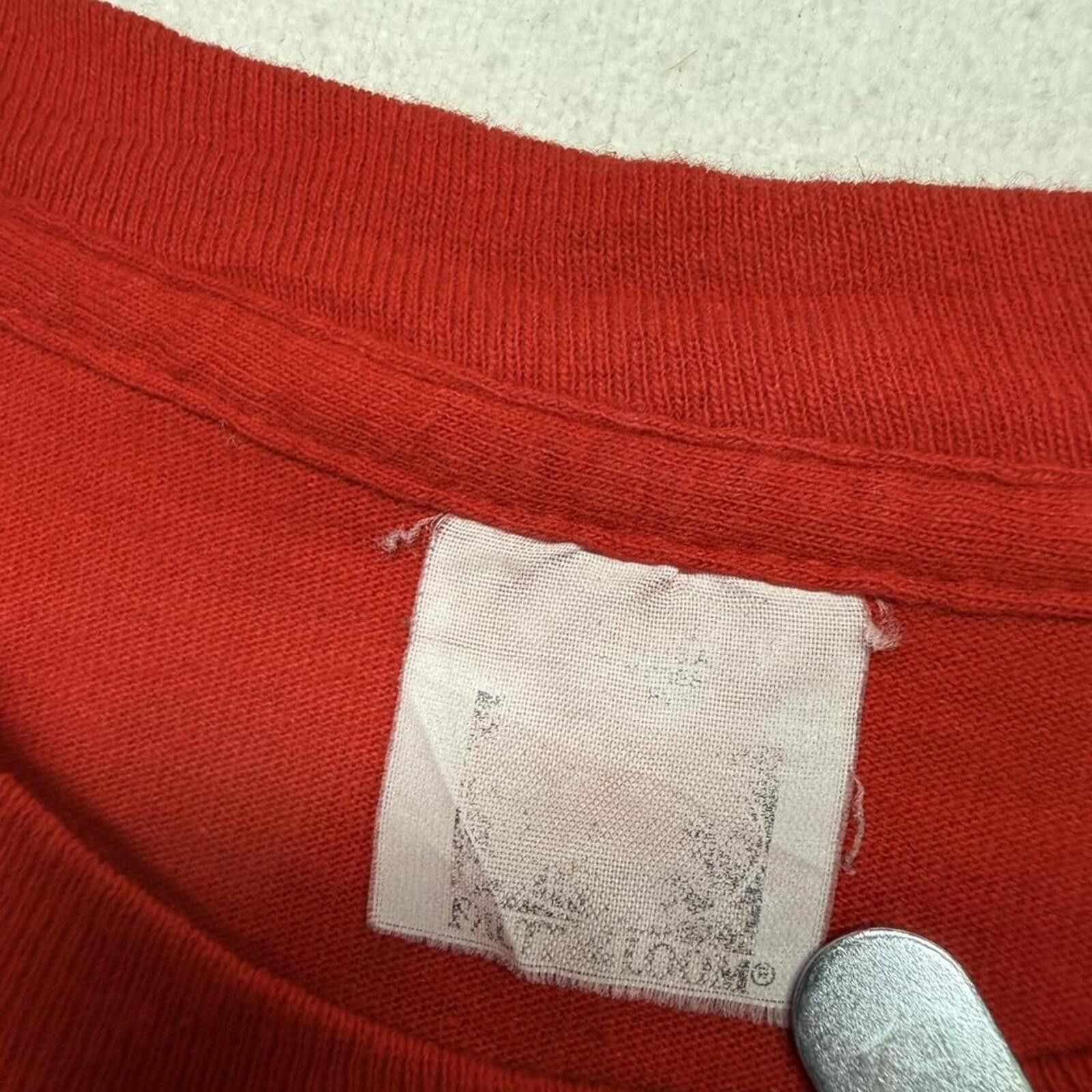 Other Vintage 1980s red cotton blank pocket tee Size US L / EU 52-54 / 3 - 2 Thumbnail