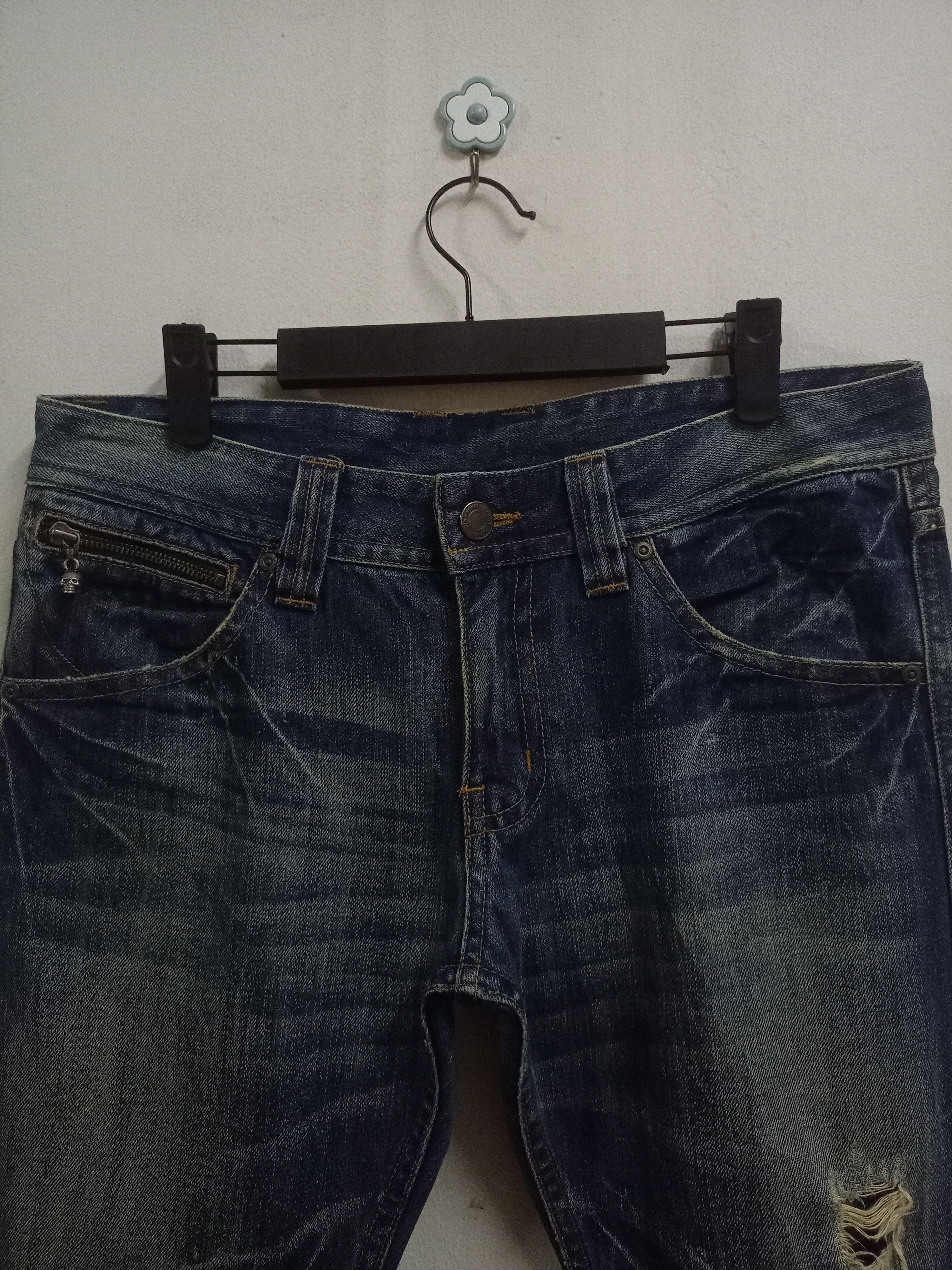 Japanese Brand Vintage Japanese Rattle Trap Blue Wash Distressed Jeans Size US 34 / EU 50 - 4 Thumbnail