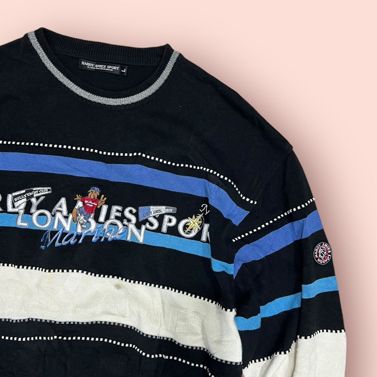 Designer × Hardy Amies VINTAGE HARDY AMIES SPORT PULLOVER SWEATER Size US L / EU 52-54 / 3 - 6 Thumbnail