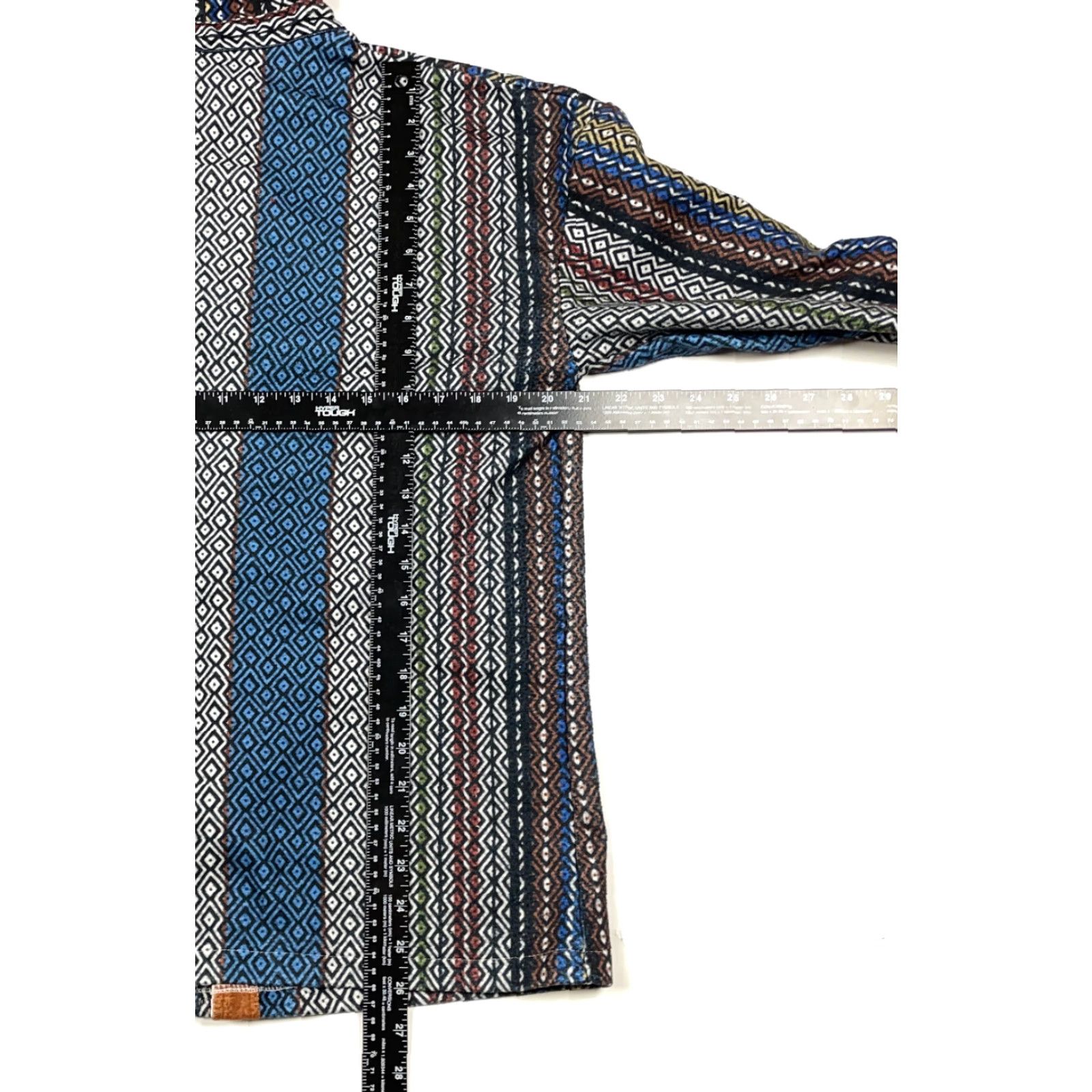 Etro Retro Tribal Geometric Colorful Print Fleece Hooded Shirt Adult Medium Festival Size US M / EU 48-50 / 2 - 5 Thumbnail