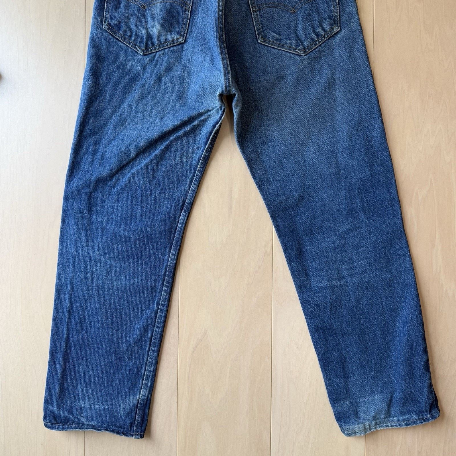 Levi's × Vintage Vintage Levis 505 Jeans 34 Blue Dark Wash Made In USA 80s Size US 34 / EU 50 - 8 Thumbnail