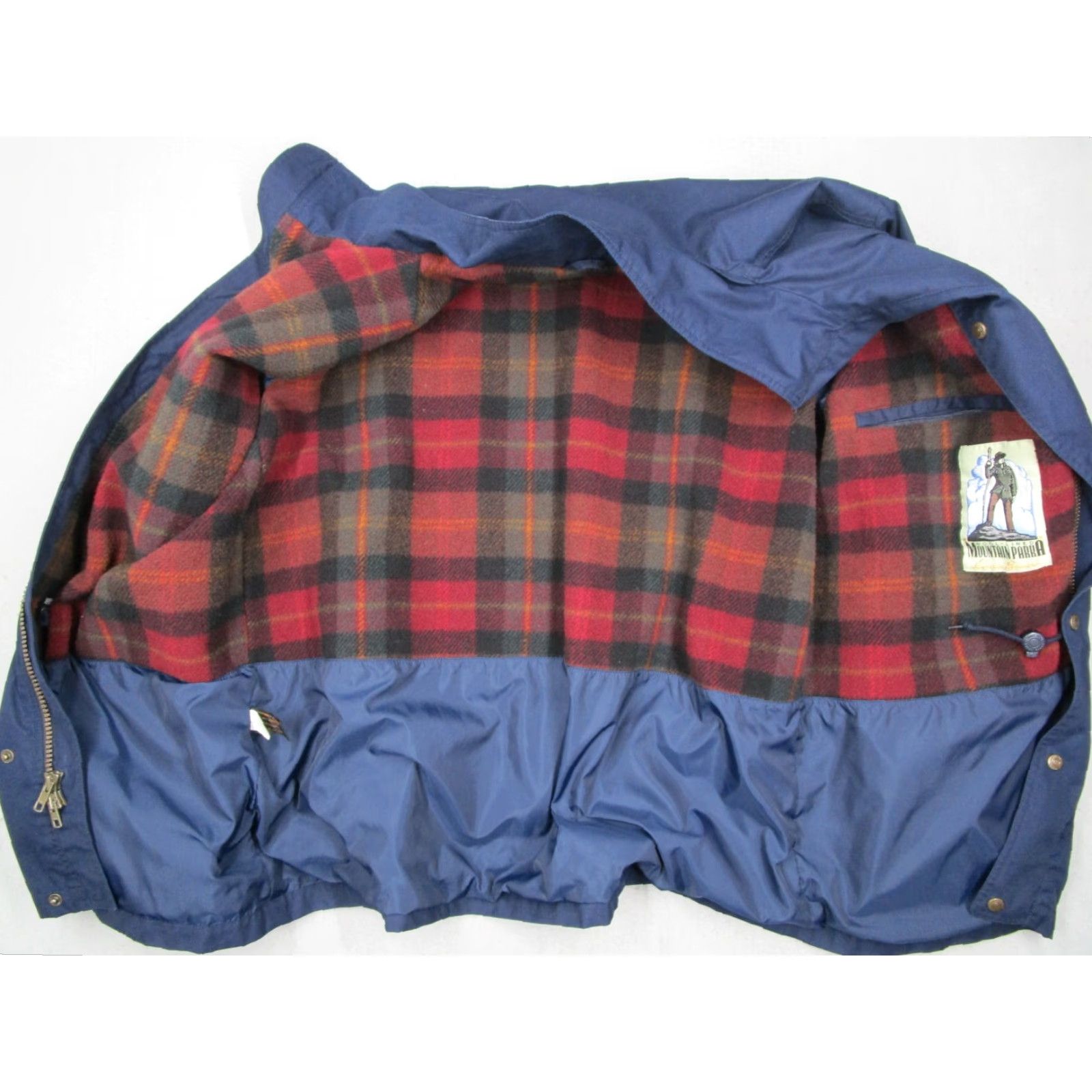 Vintage VINTAGE L.L. Bean Jacket Mens XL Blue Wool Lined Mountain Parka Full Zip Parka Size US XL / EU 56 / 4 - 4 Thumbnail
