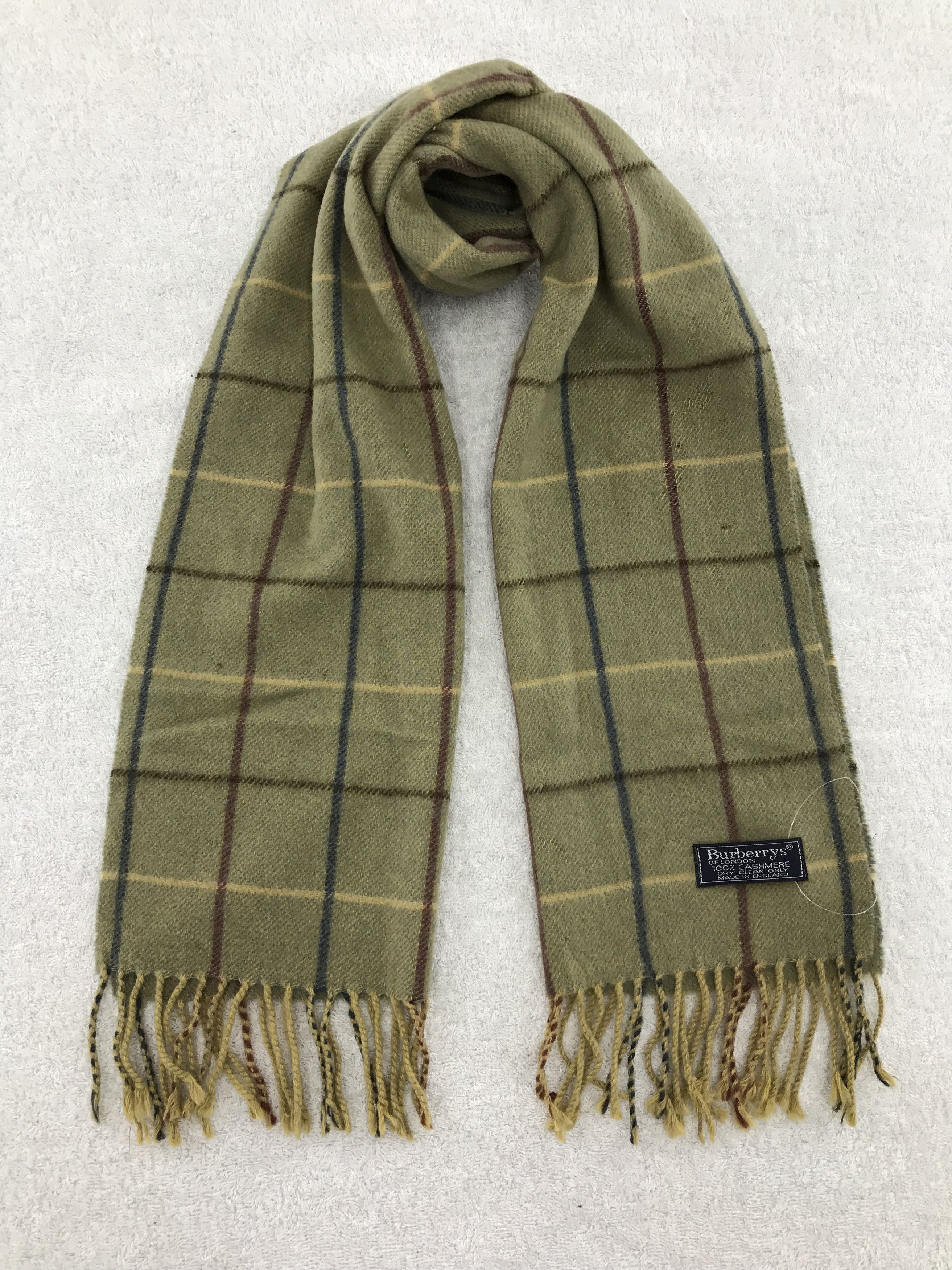 Burberry × Vintage Burberry Scarf / Muffler / Neckwear - WW455 Size ONE SIZE - 1 Thumbnail