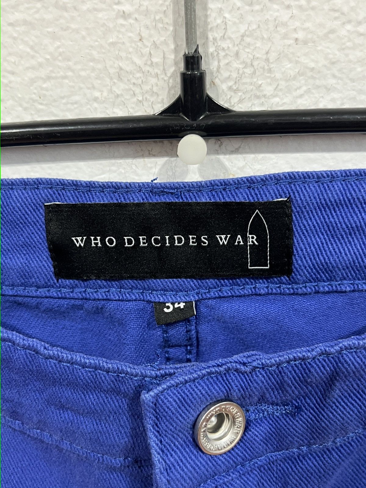 Who Decides War Who Decides War Patched Arch Carpenter Blue Jeans Size US 34 / EU 50 - 2 Thumbnail