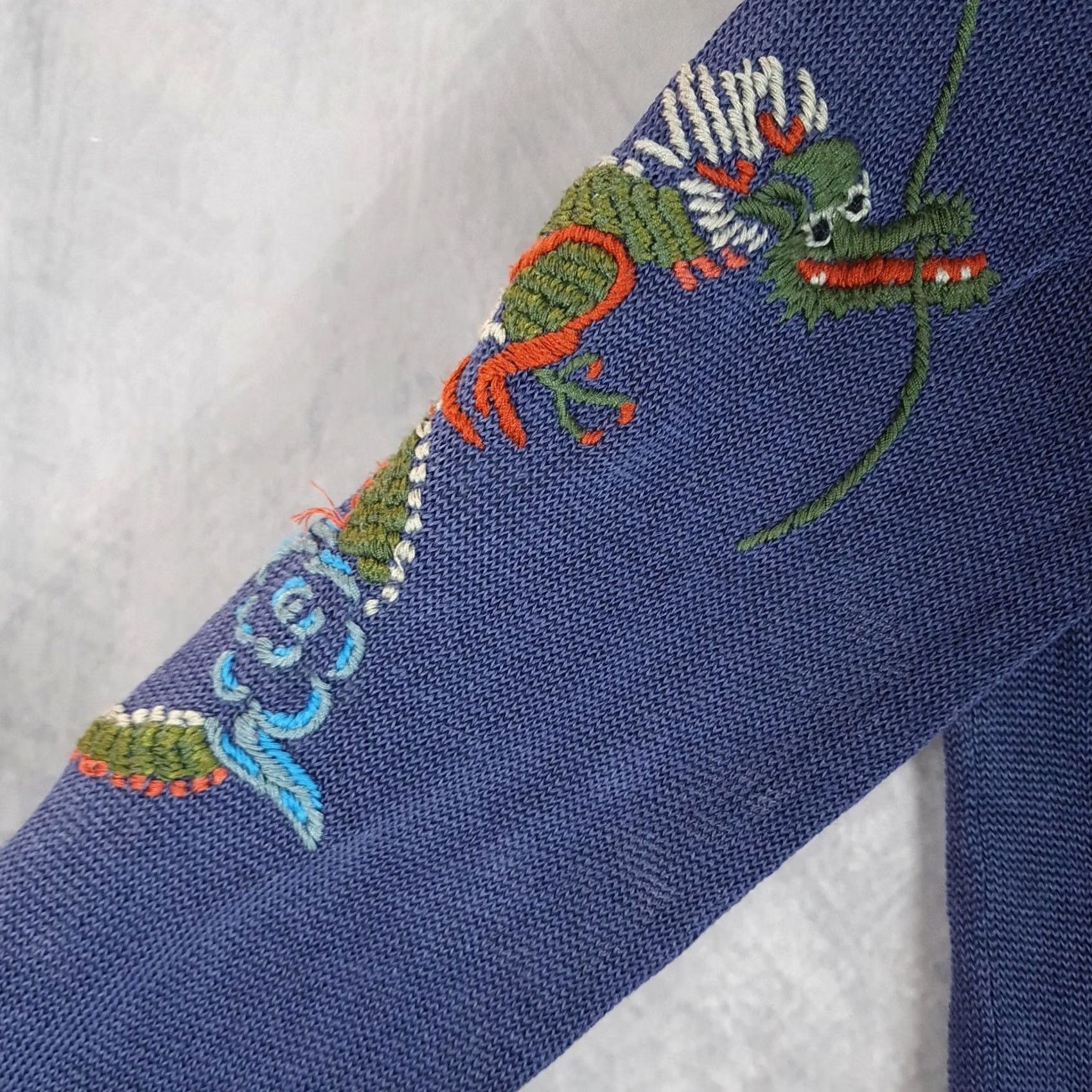 Polo Ralph Lauren Polo Ralph Lauren Shirt Mens Large Blue Linen Dragon Knit Collared Pocket Size US L / EU 52-54 / 3 - 5 Thumbnail
