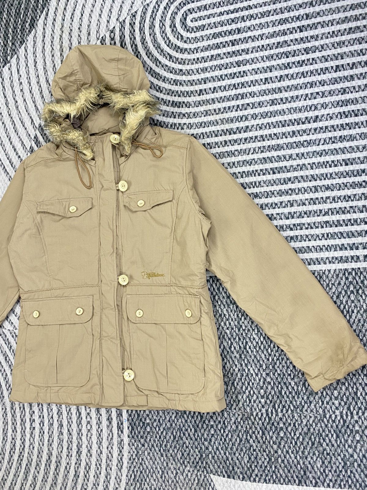 Fjallraven Vintage Fjall Raven Faux Fur Trim Hooded Jacket Size M / US 6-8 / IT 42-44 - 4 Thumbnail