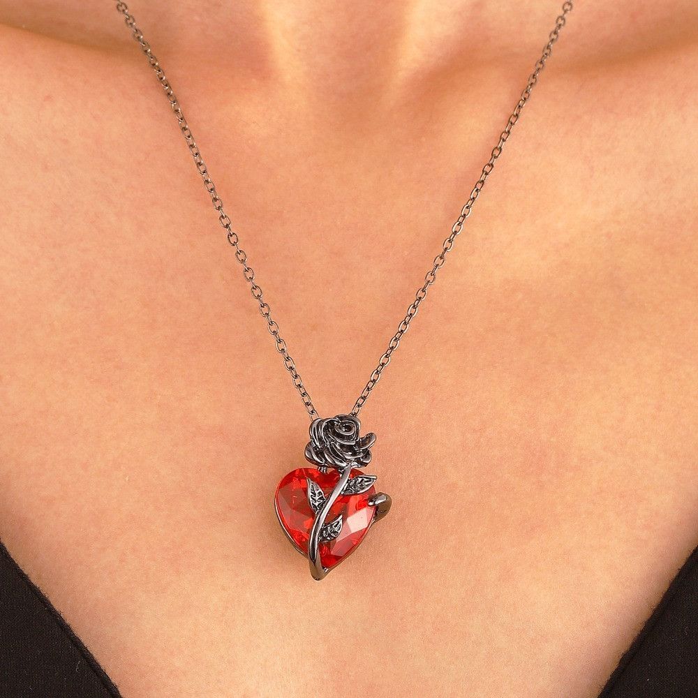 Japanese Brand Rose Red Love Necklace Size ONE SIZE - 4 Thumbnail