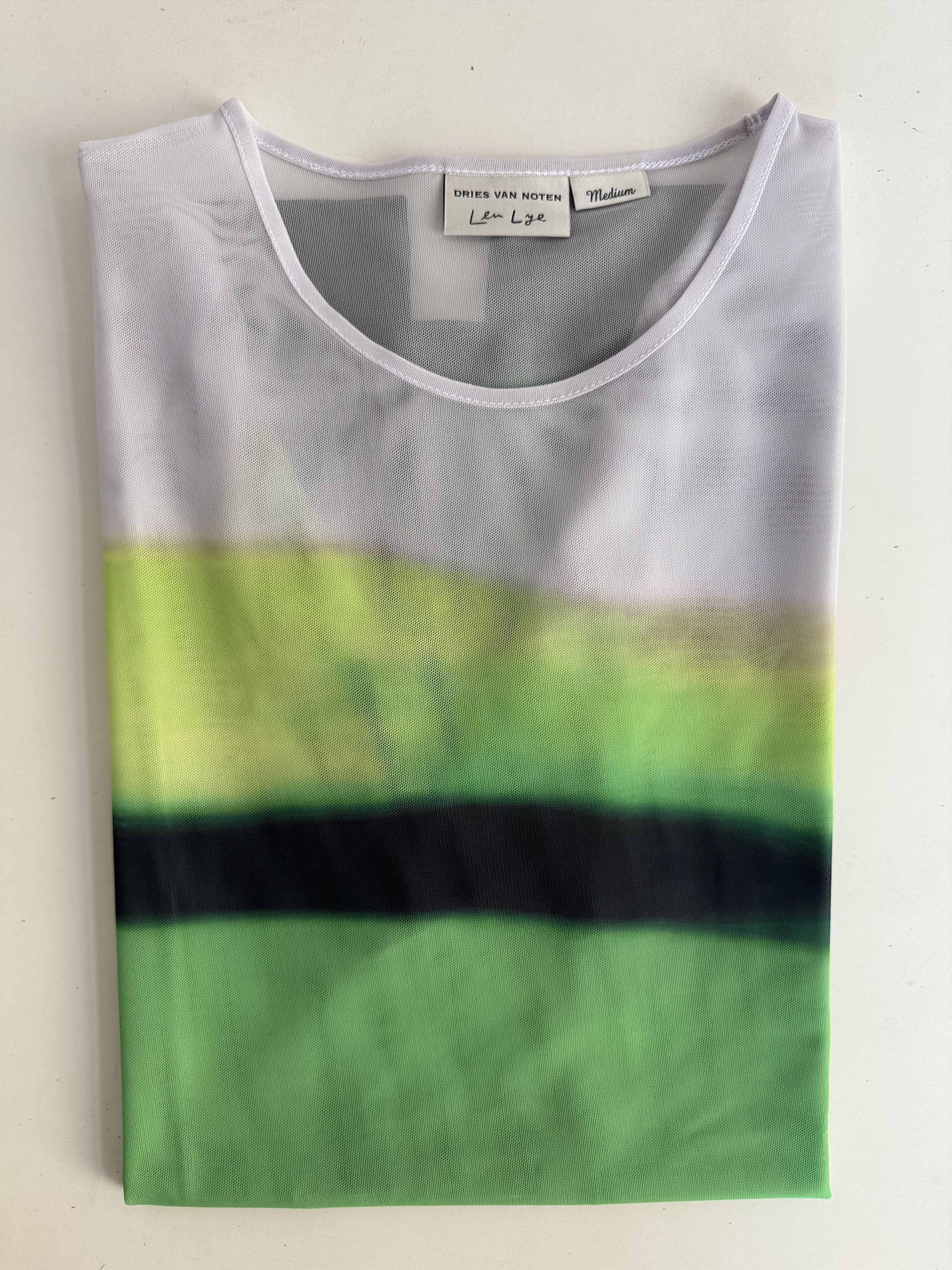 Dries Van Noten Len Lye Stripe Mesh top Size M / US 6-8 / IT 42-44 - 7 Thumbnail