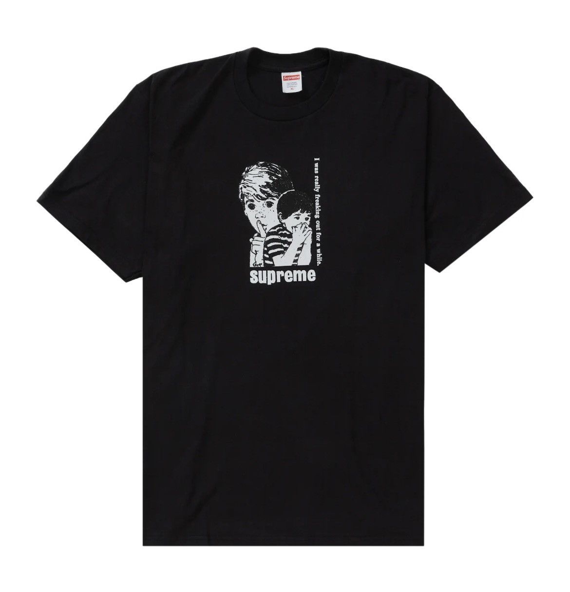 Supreme Supreme Freaking Out Tee [BLACK] Size US L / EU 52-54 / 3 - 1 Thumbnail