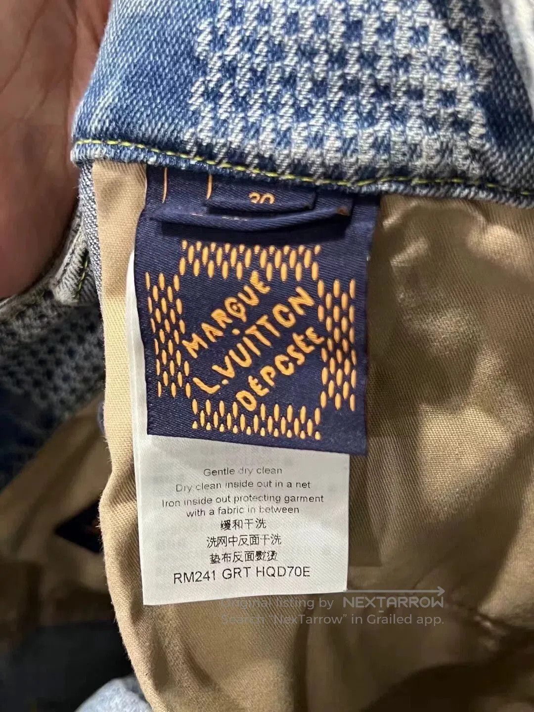 Louis Vuitton lv louis vuitton checkered logo denim pants. Size US 30 / EU 46 - 5 Thumbnail