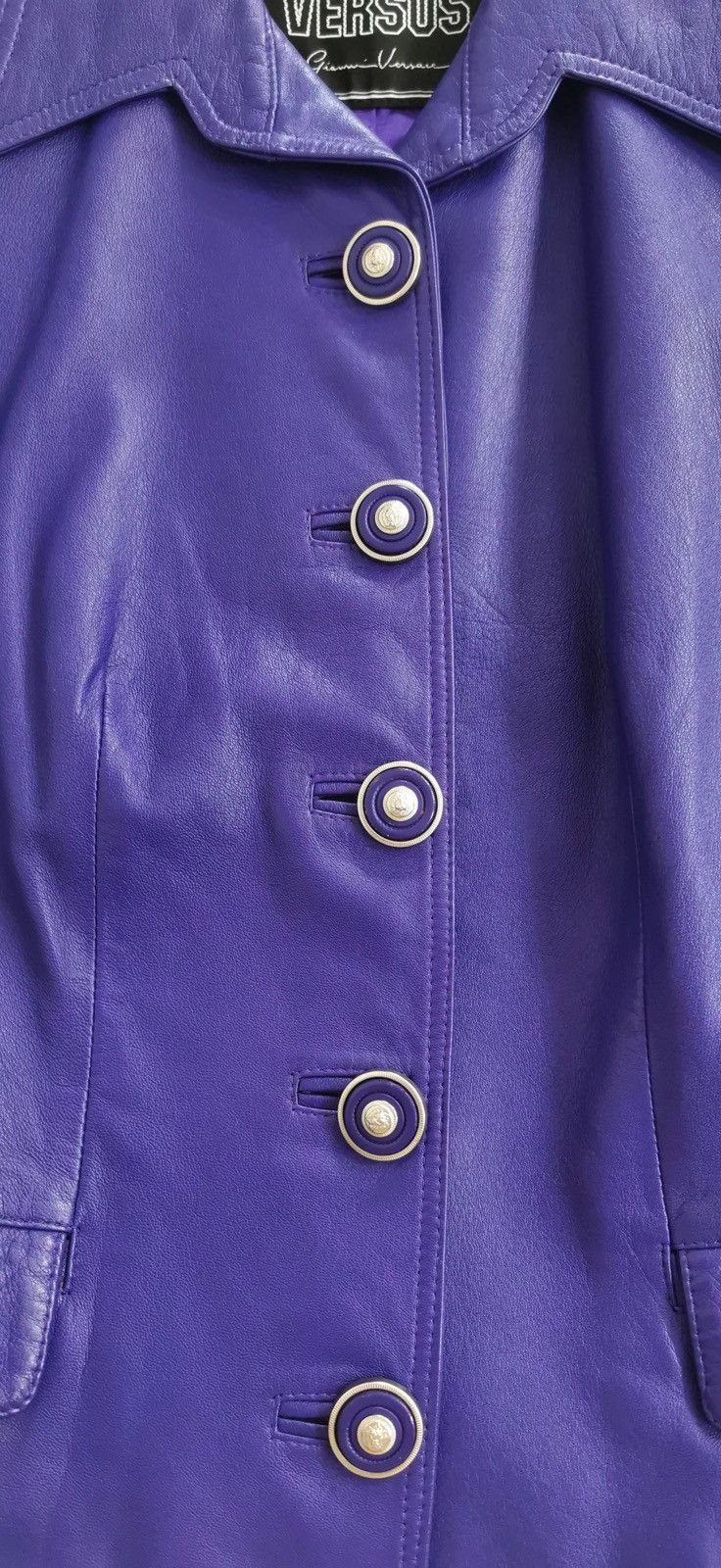 Versus Versace Gianni Versace Versus vintage lamb leather jacket Size S / US 4 / IT 40 - 4 Thumbnail