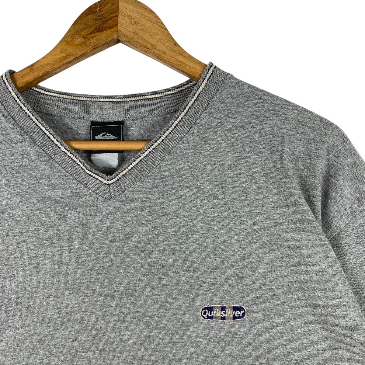 Quiksilver × Vintage Vintage QUIKSILVER Surfboard Surfing Small Logo T-Shirt Size US L / EU 52-54 / 3 - 3 Thumbnail