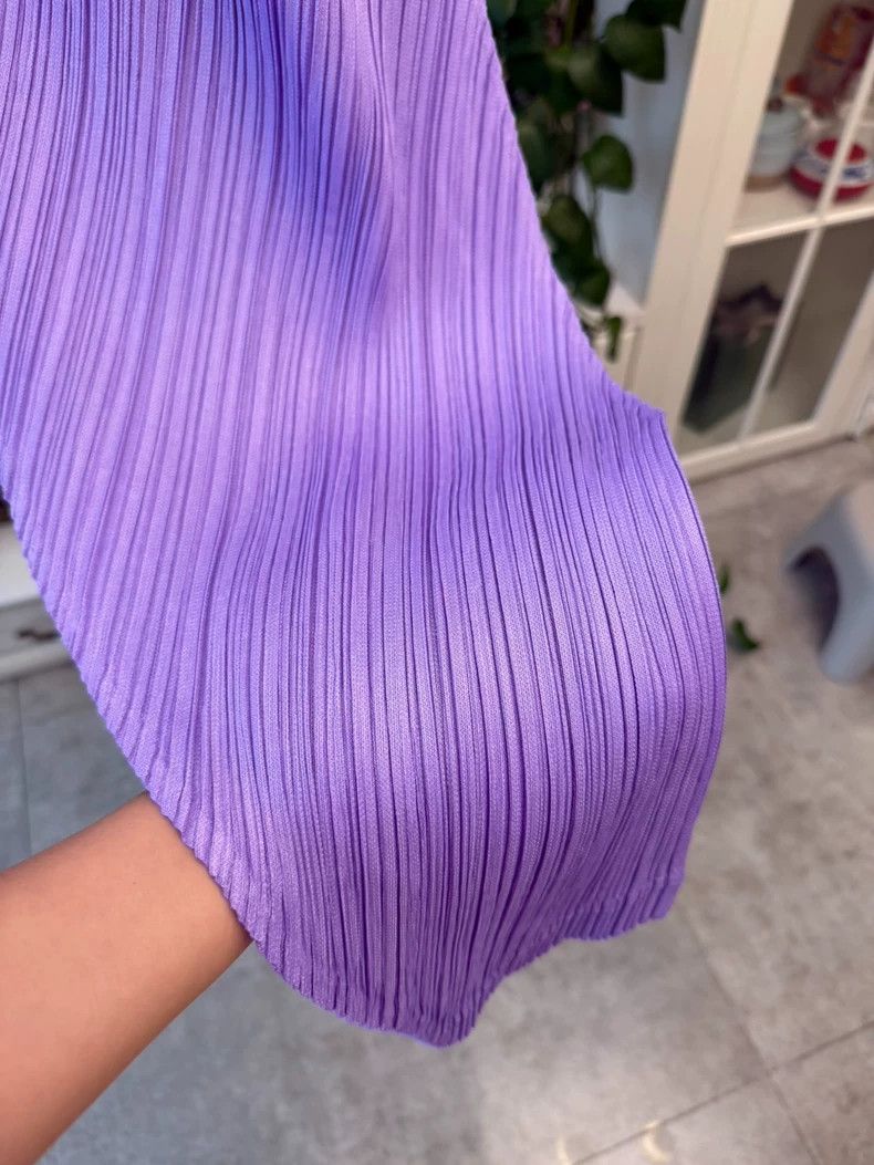 Issey Miyake Issey Miyake size:3 Purple pleated pants Size 42" / US 20 - 2 Thumbnail