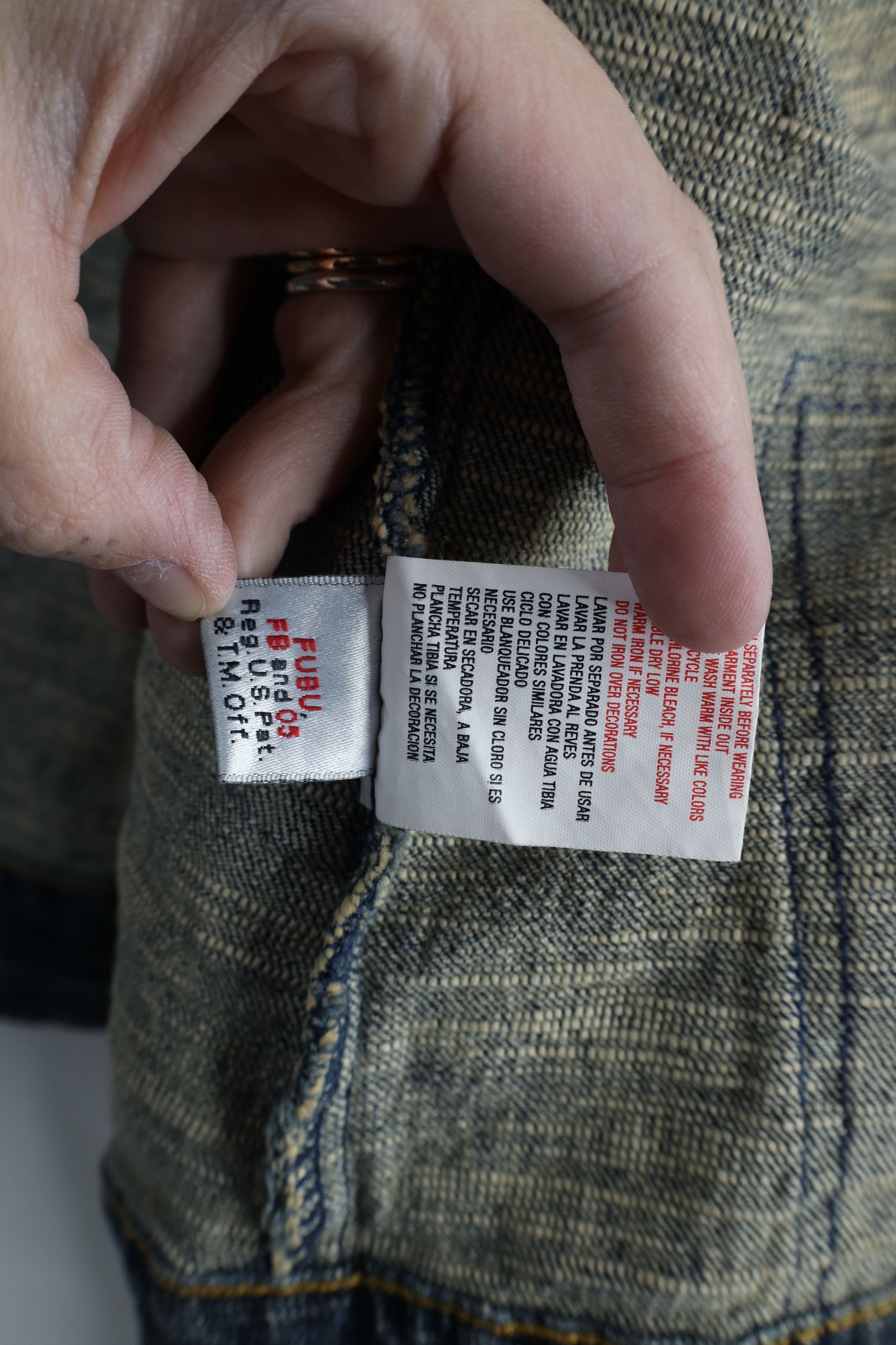 Fubu × Vintage Vintage FUBU Spell Out Stretch Denim Jean Trucker Jacket Size XL / US 12-14 / IT 48-50 - 14 Thumbnail