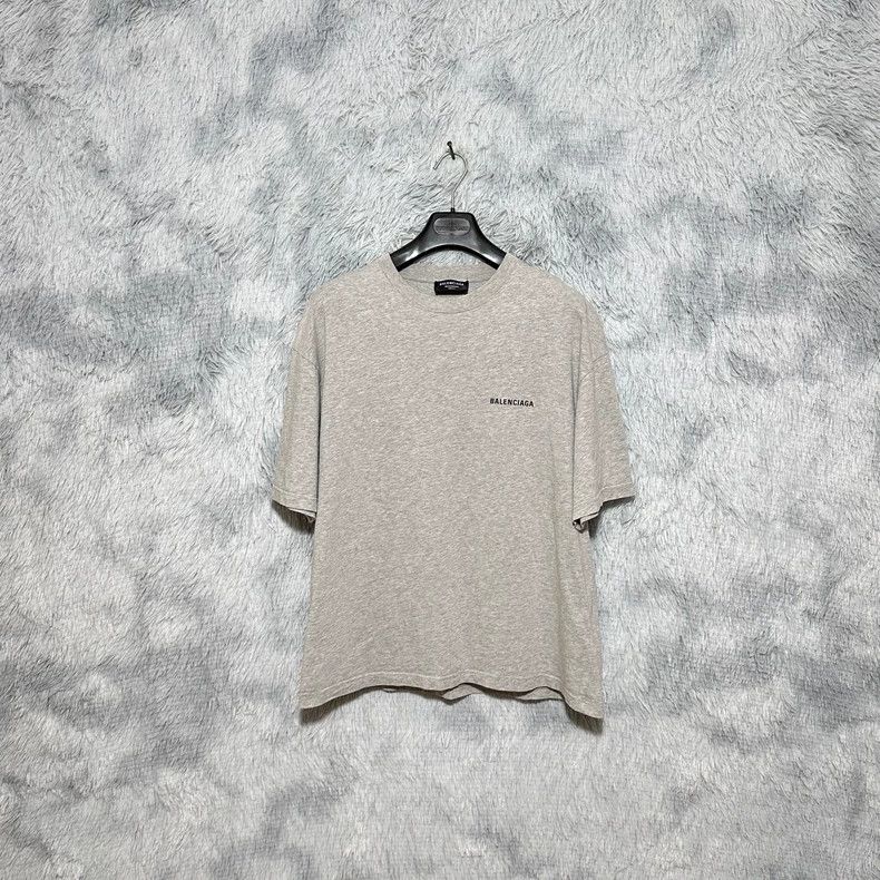 Balenciaga Balenciaga Front and rear Logo short sleeve T-shirt gray Size US M / EU 48-50 / 2 - 1 Thumbnail