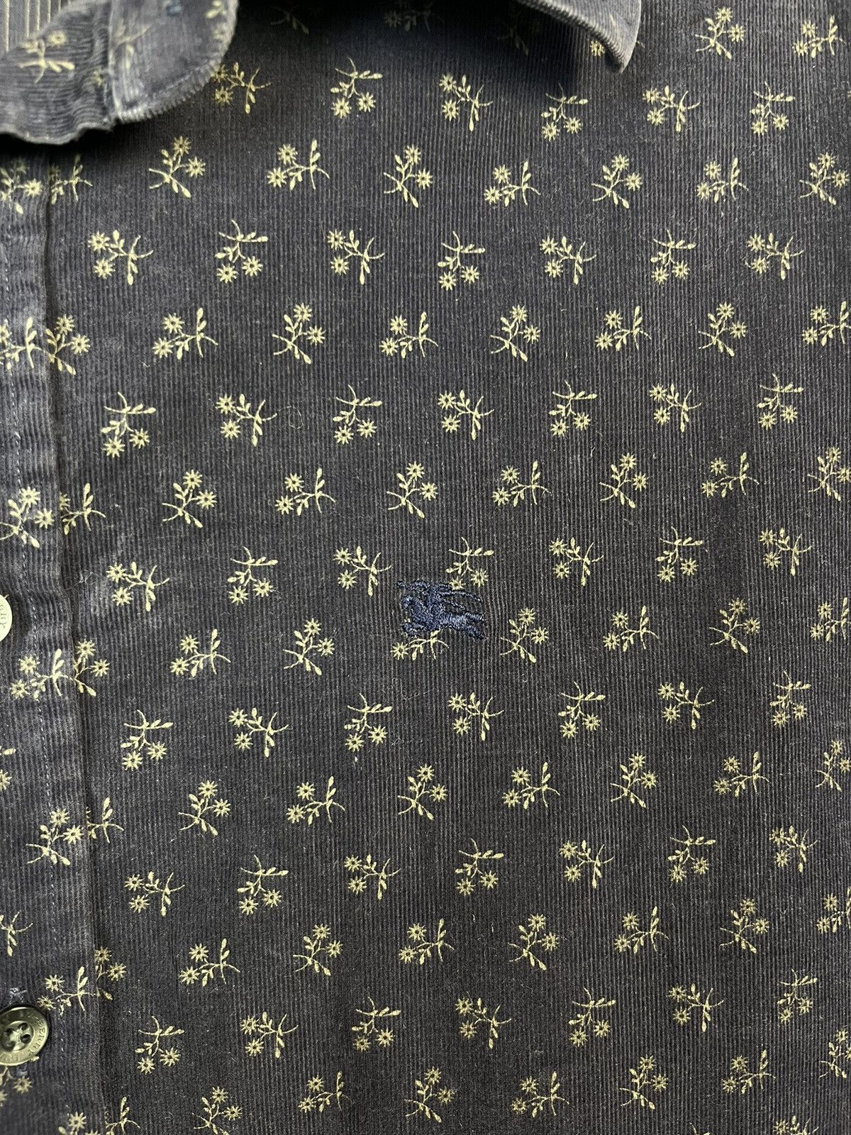 Burberry Burberry London Floral Cotton Long Sleeve Shirt Made in UK Size US L / EU 52-54 / 3 - 5 Thumbnail